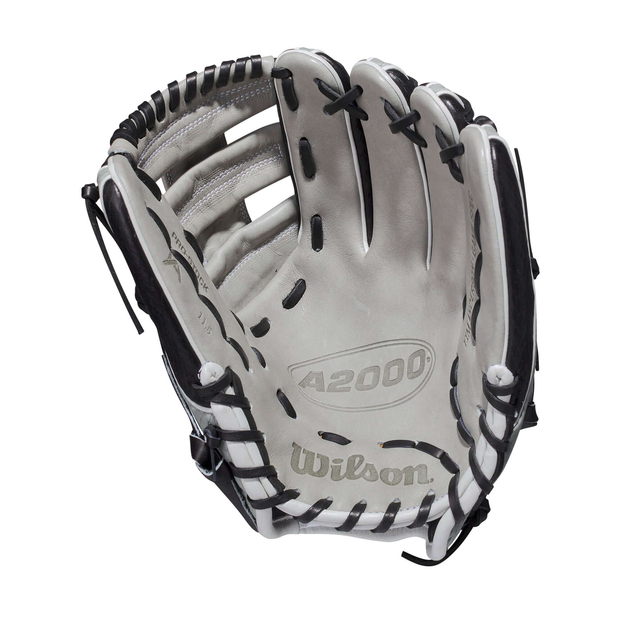 Wilson A2000 Tim Anderson Game Model 11.5 baseball glove, black and grey SuperSnakeSkin™.