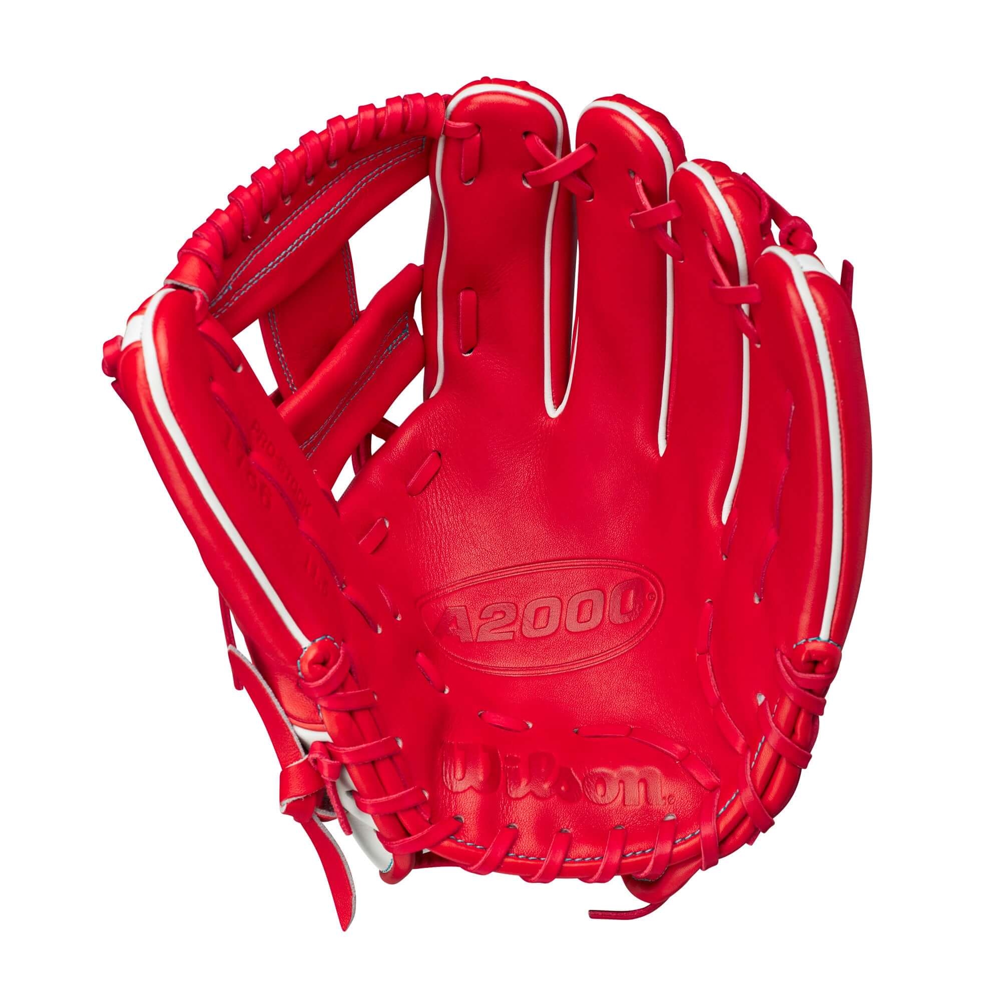 Wilson A2000 GOTM May 2023 11.5 Inch Red and White Infield Glove