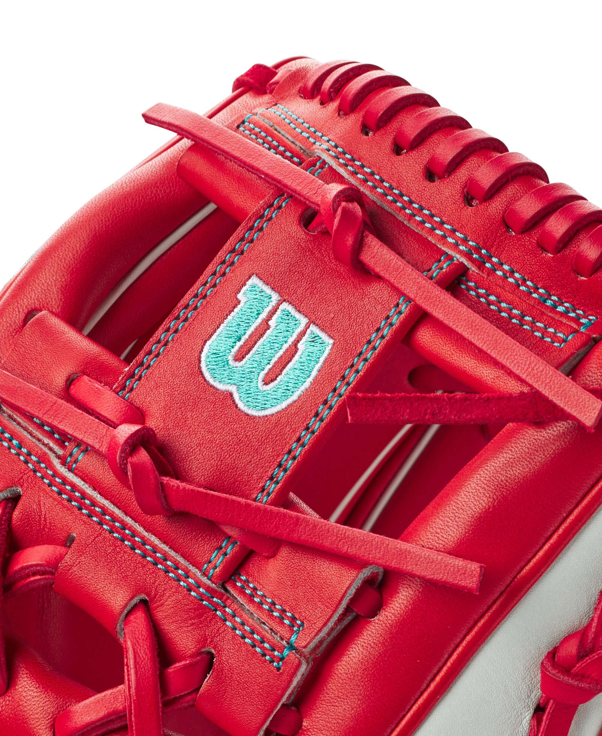 Wilson A2000 GOTM May 2023 11.5 Inch Red and White Infield Glove