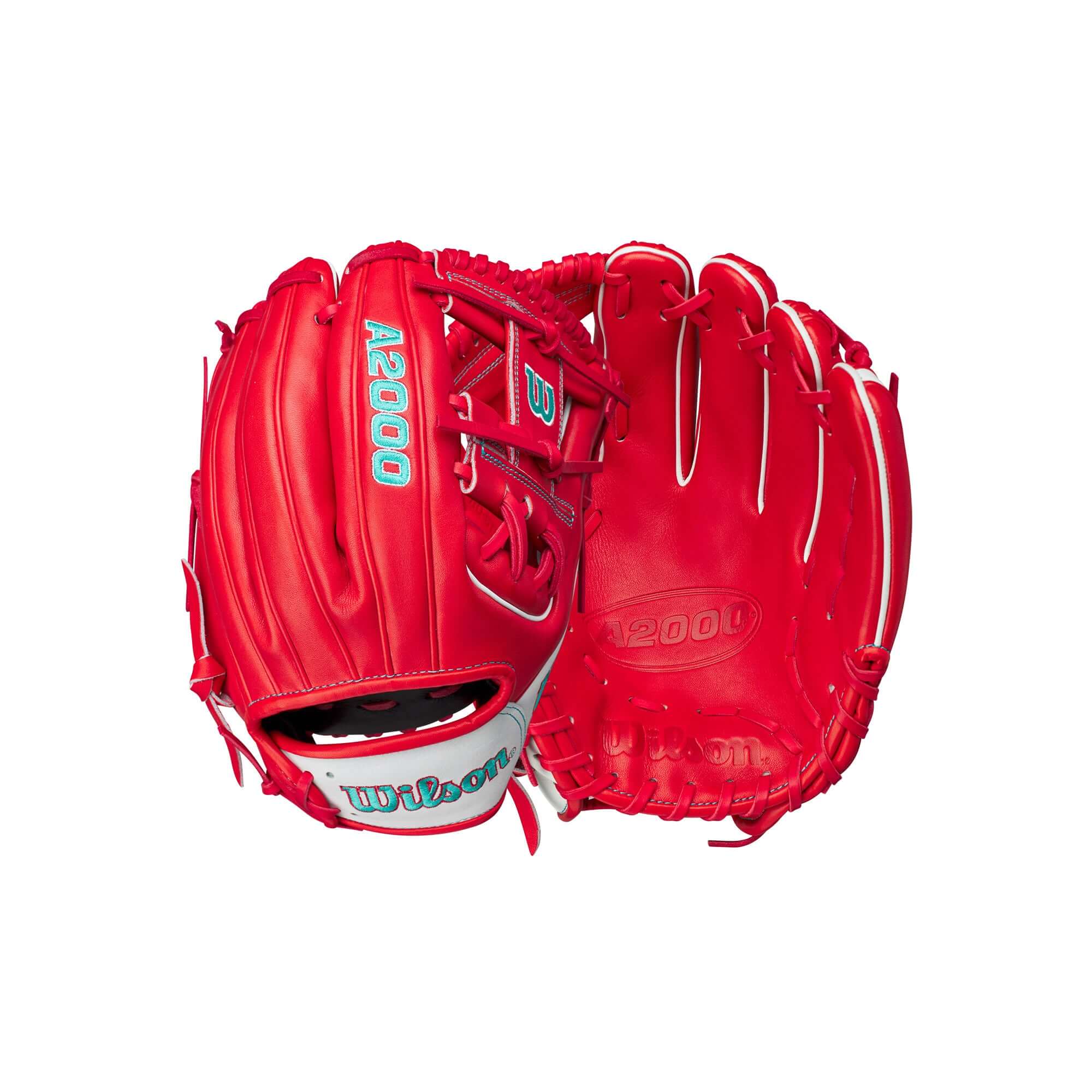 Wilson A2000 GOTM May 2023 11.5 Inch Red and White Infield Glove