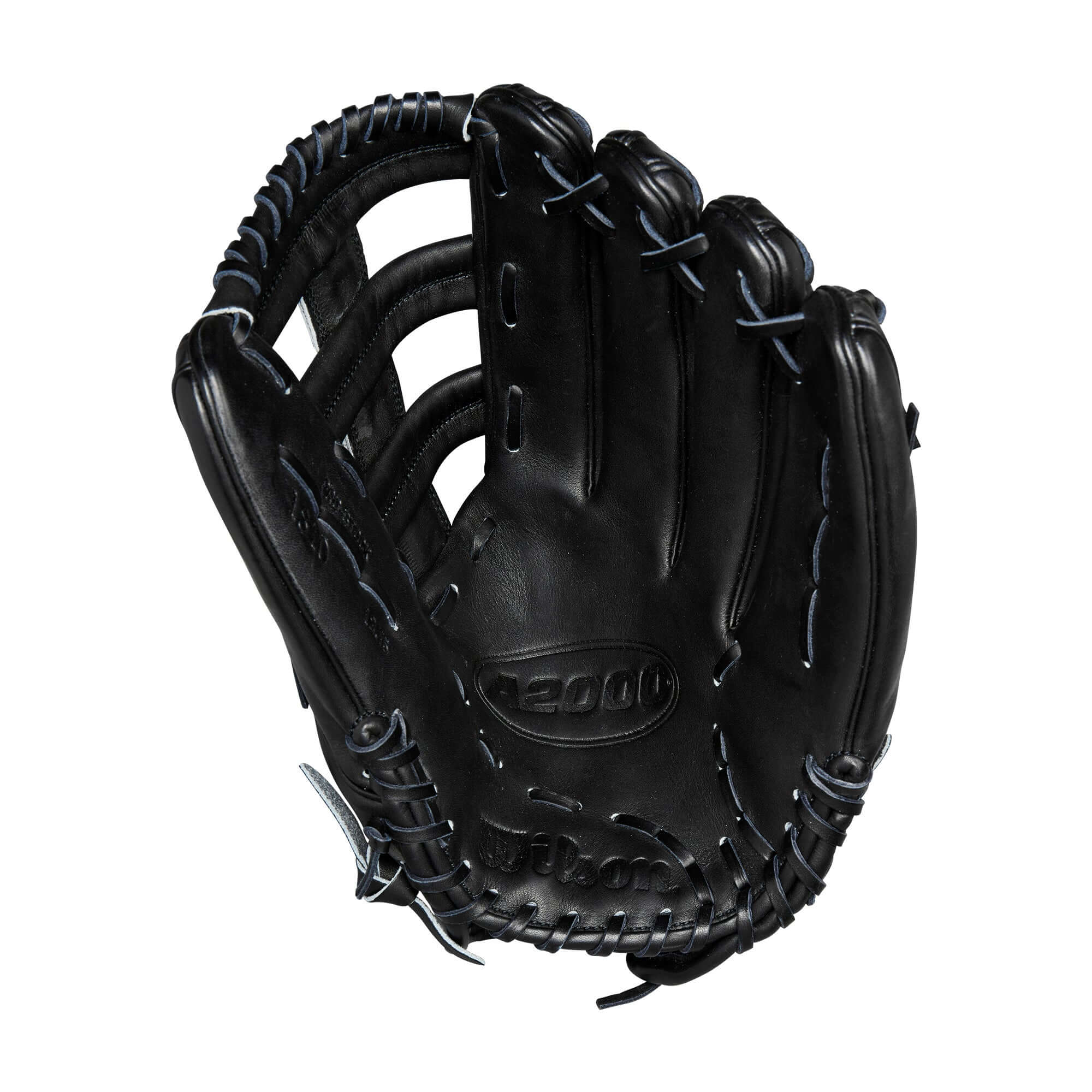 Wilson A2000 1810 Classic Series 12.75" black outfield glove, designed for comfort and secure fit.