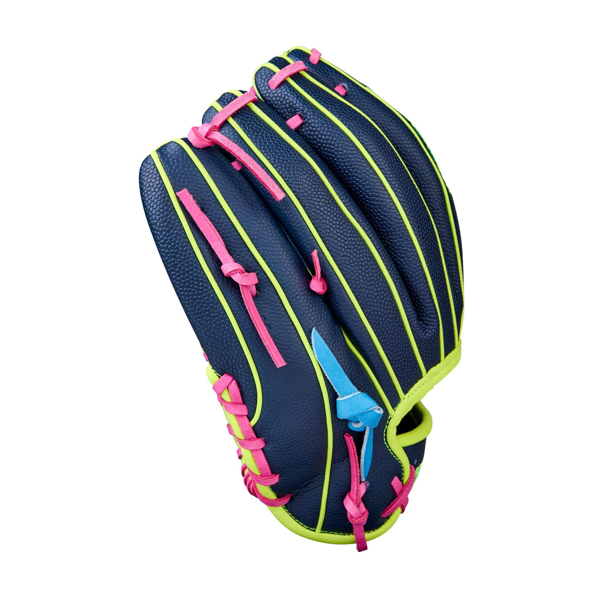 Finger close-up of Wilson Winter 2025 A2000 1786SS 11.5” Infield Baseball Glove featuring Rolled Dual Welting™ design.