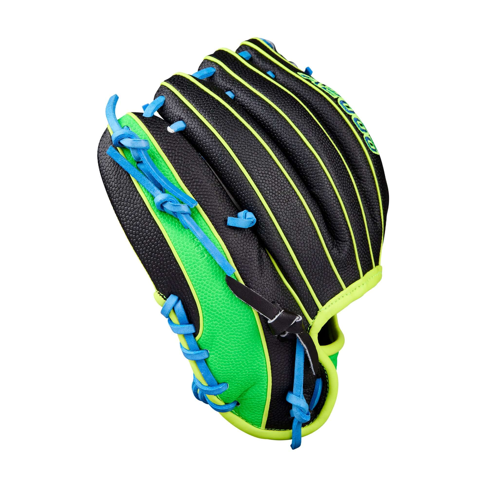 Wilson 2025 A2000 PF88SS 11.25” Infield Glove finger detail with Pedroia Fit shorter stalls.