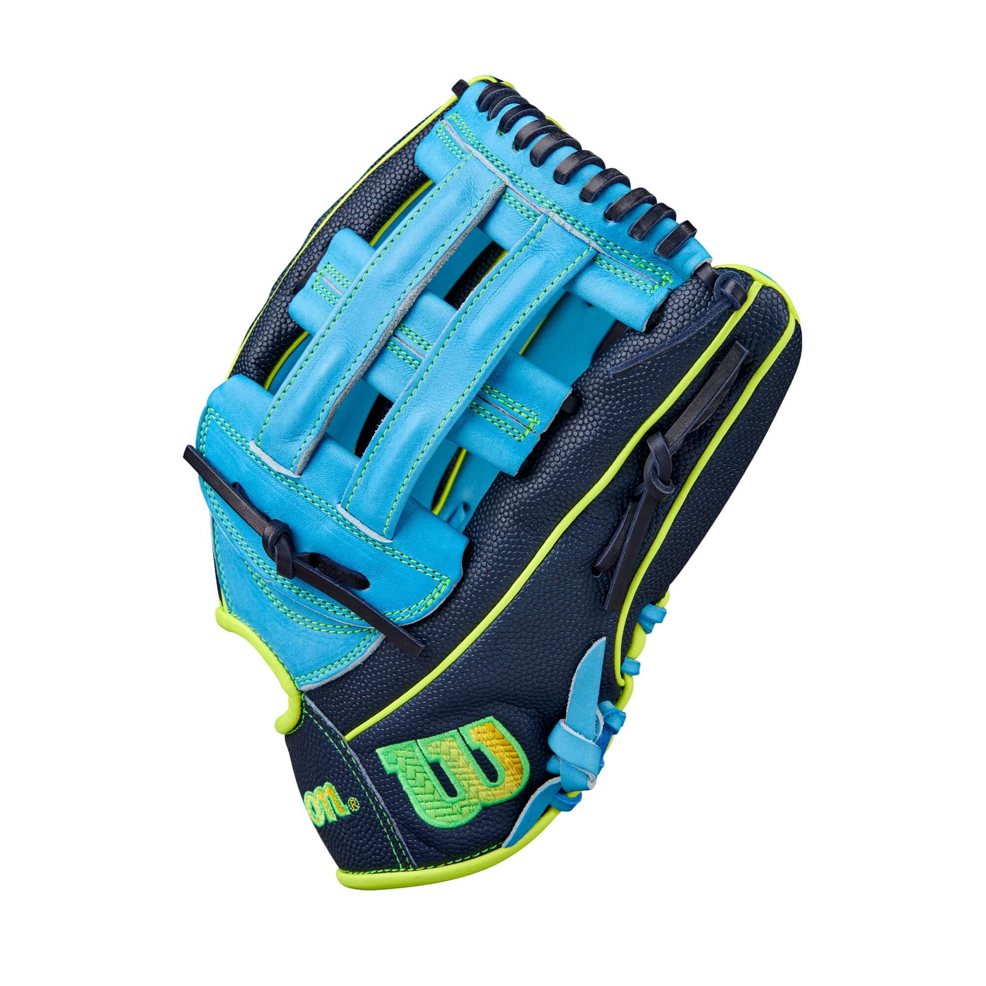 Wilson 2025 A2000 PF50SS 12.25” Outfield Glove thumb detail with Comfort Pro Fit liner.