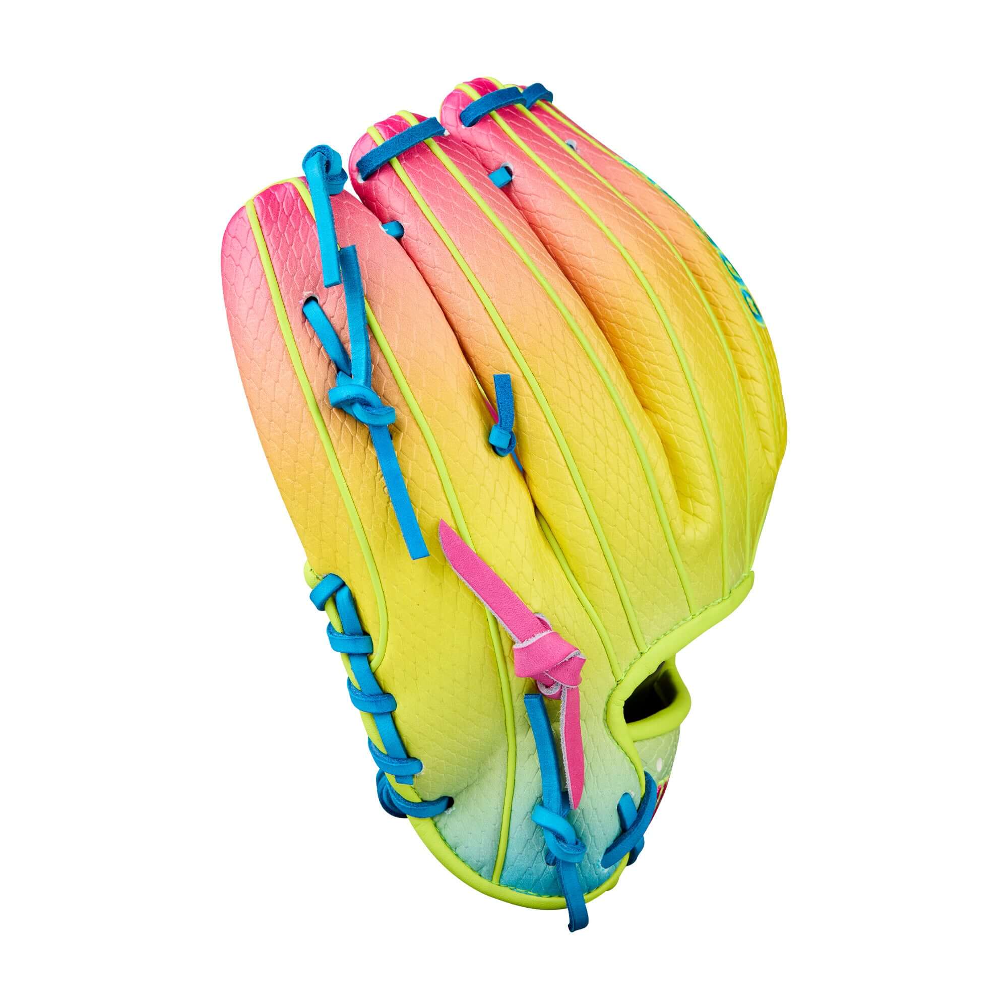 Wilson 2025 A2000 1786SS 11.5” Infield Glove finger detail highlighting rolled dual welting.