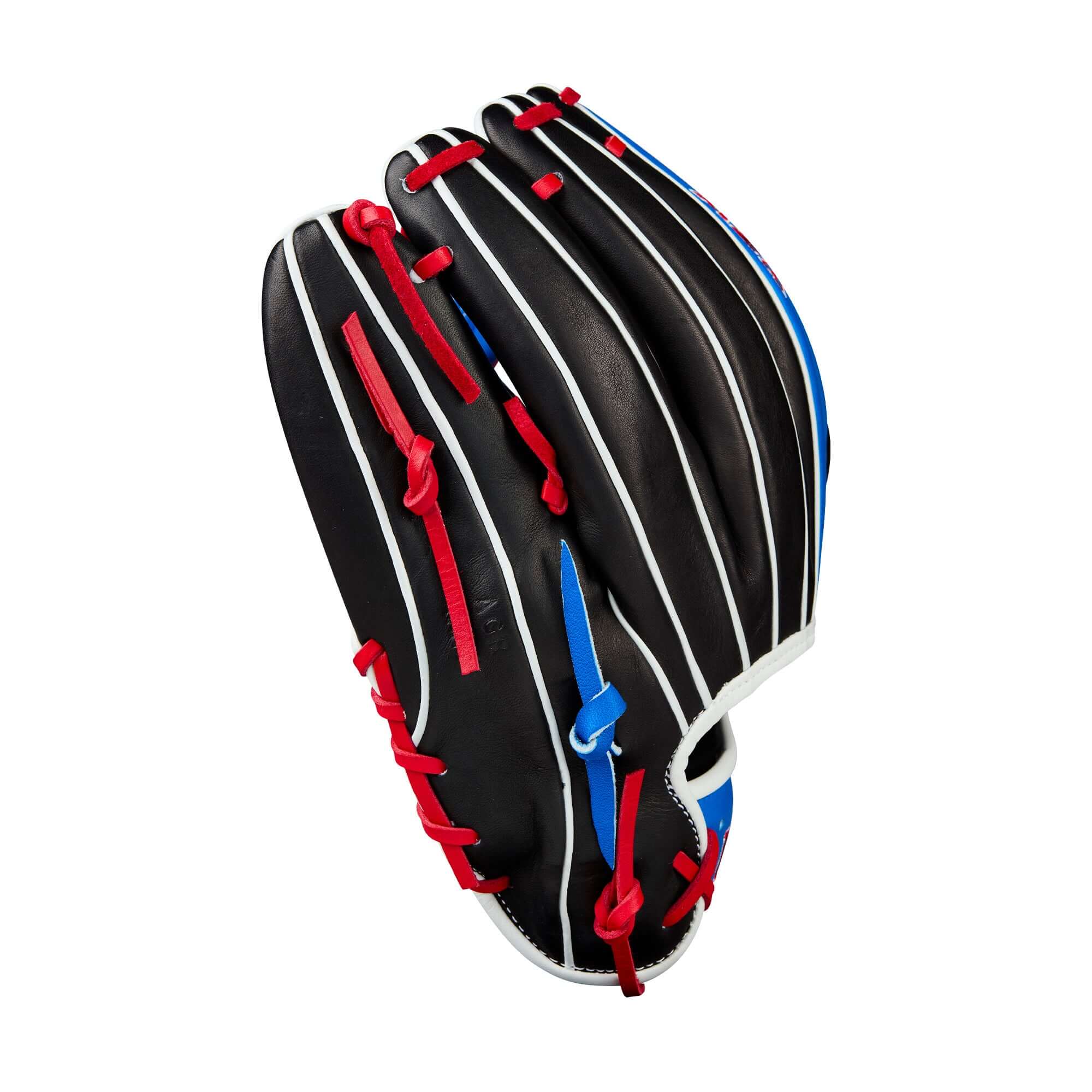 Wilson Fall 2025 A2K Mookie Betts GM 11.75" glove finger detail highlighting Flat Finger Binding and welting.