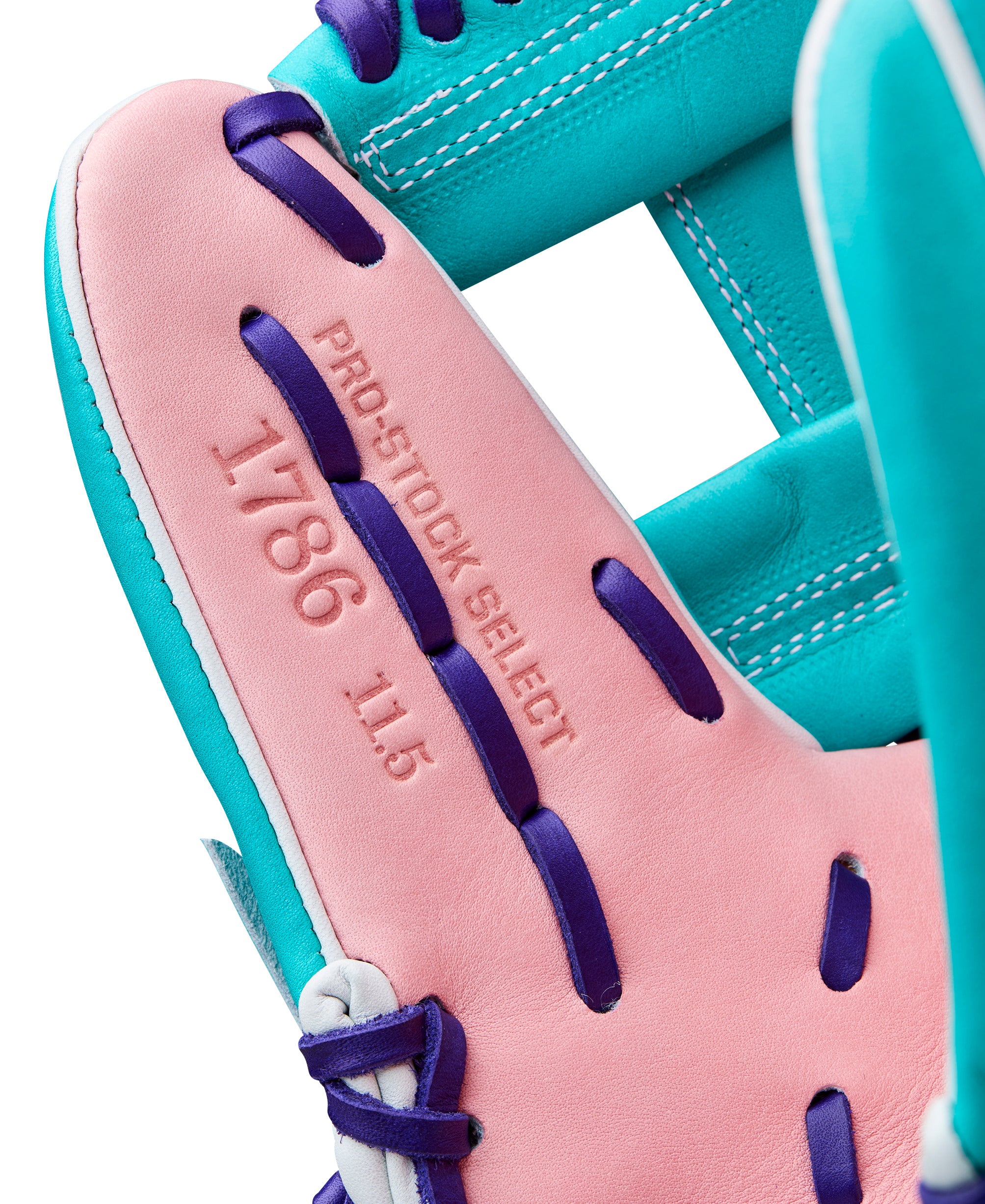 Thumb section of Wilson 2025 Winter A2K 1786 11.5" Infield Baseball Glove showing precision Japanese craftsmanship.