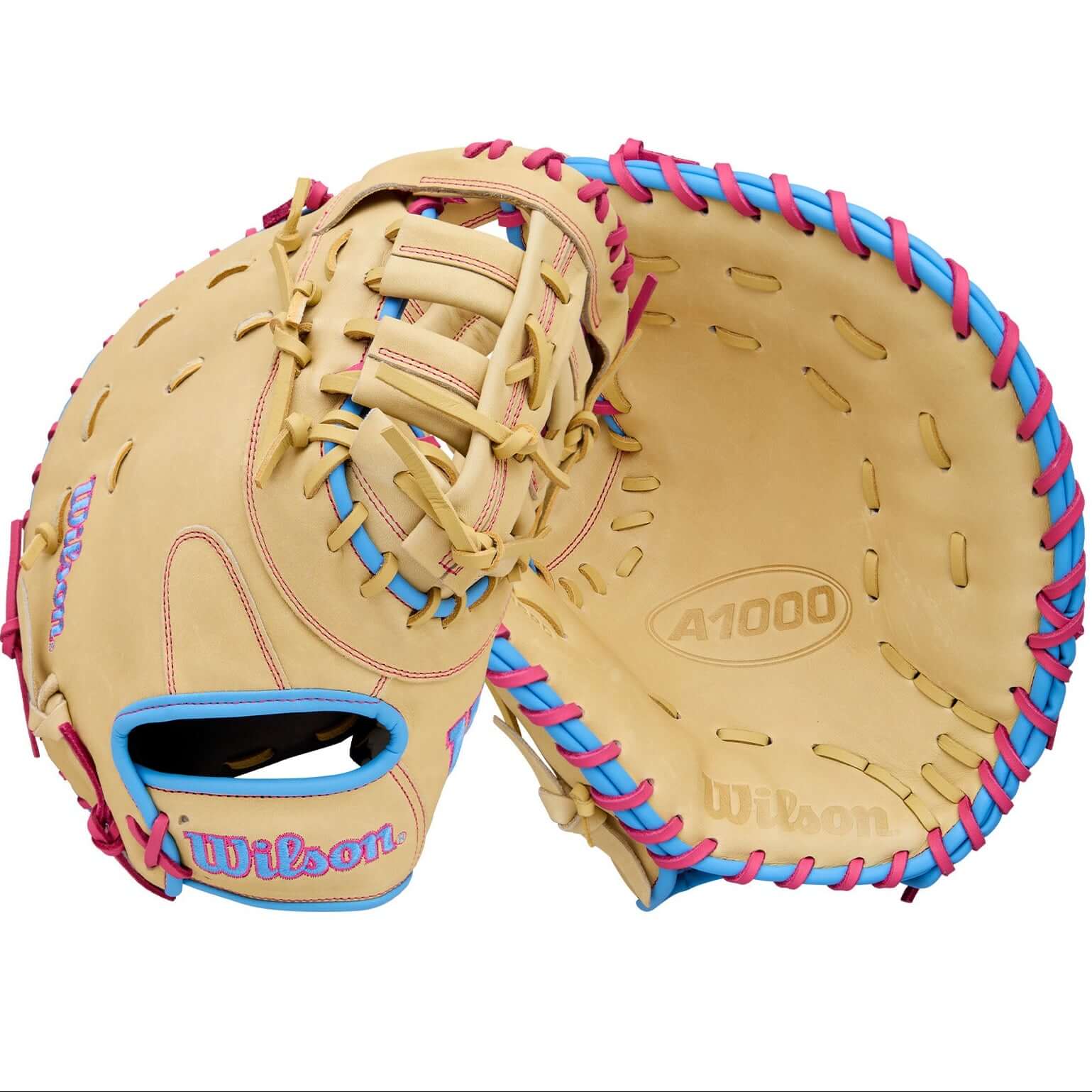 Wilson 2026 A1000 1620 Baseball First Base Mitt 12.5" Blonde/Fla LHT