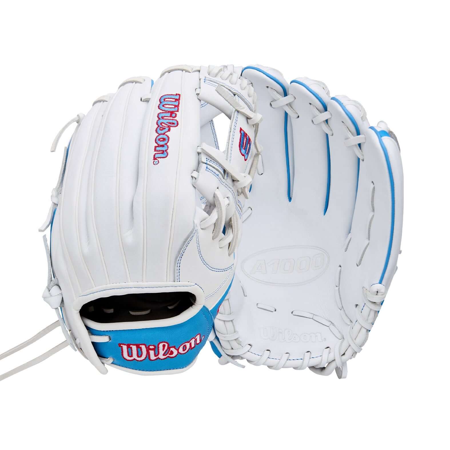 Wilson 2026 A1000 H12 12” Infield Fastpitch Glove front and back view full grain leather design.