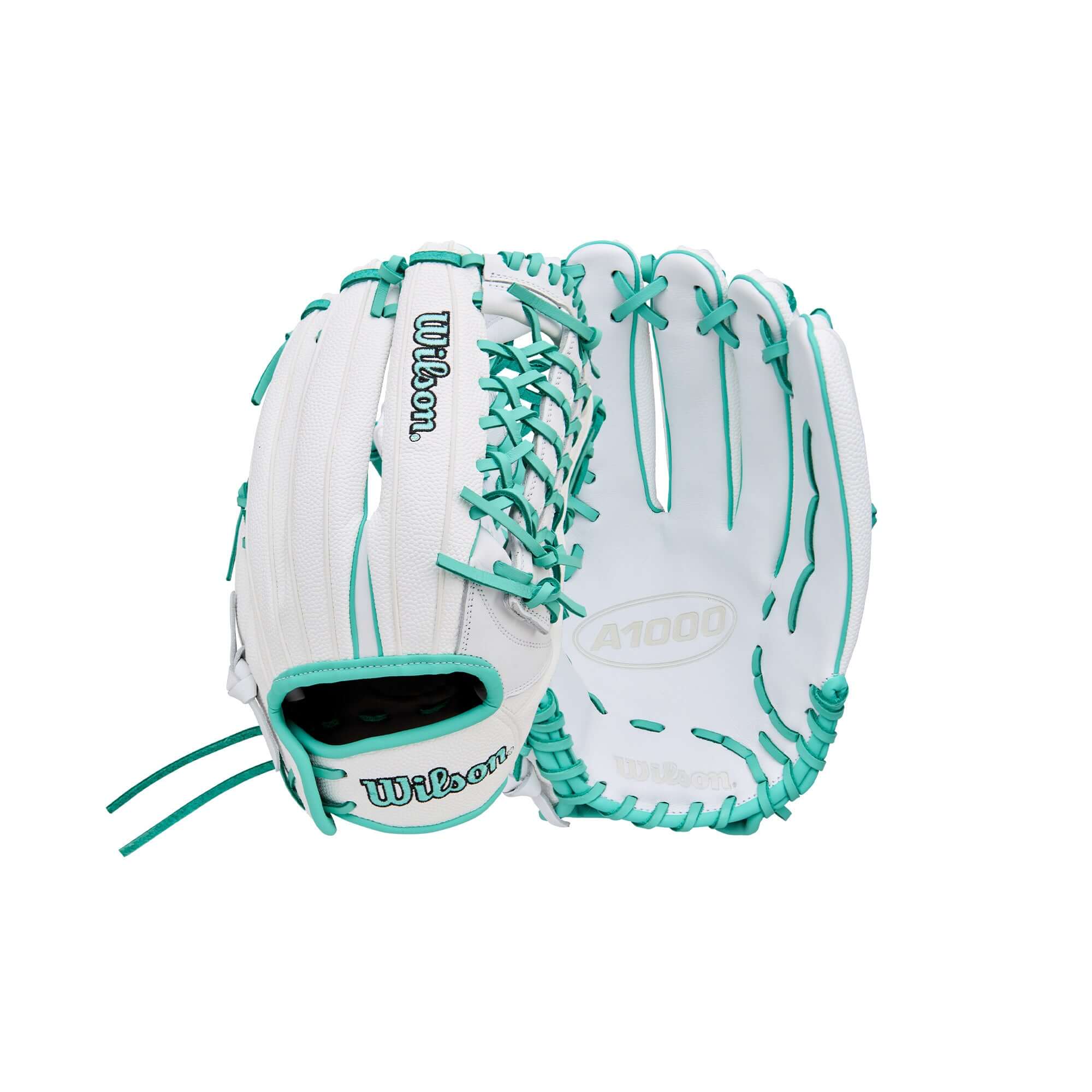 Wilson 2026 A1000 T125 12.5" Outfield Fastpitch Glove White/Seafoam
