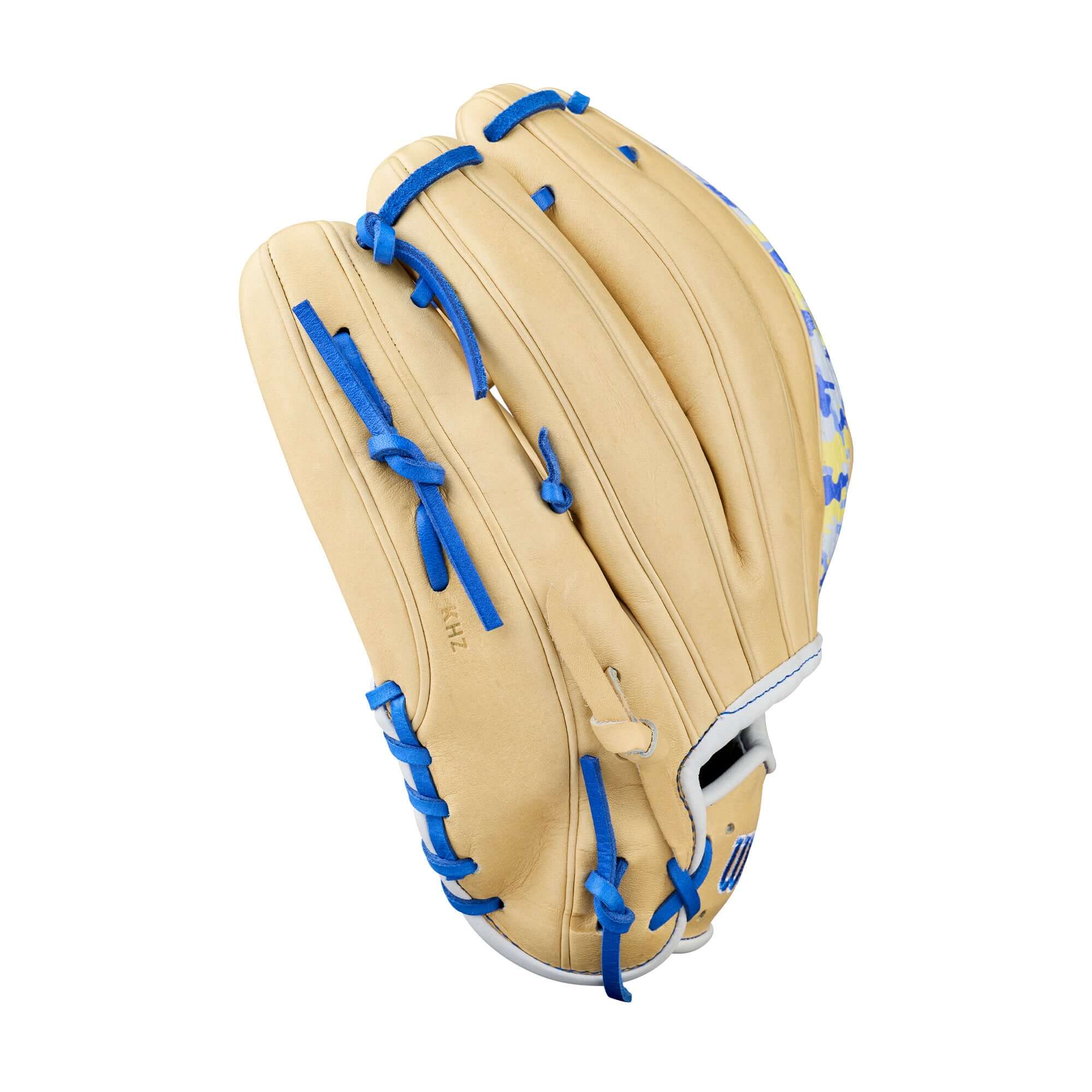 Wilson Winter 2025 Bobby Witt Jr A2000 BWJ7 GM 11.75" Infield Baseball Glove finger panel displaying the A2000 logo.