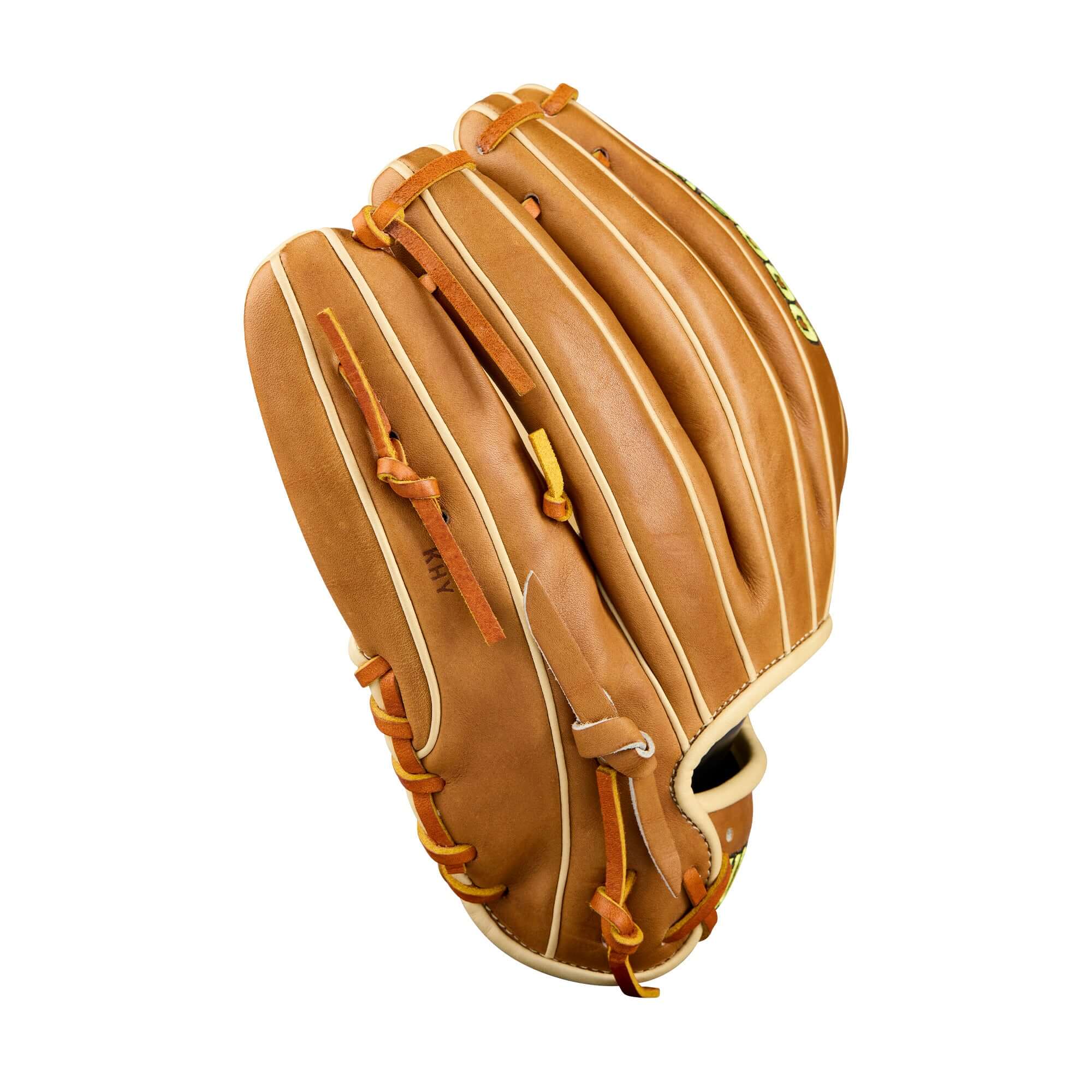 Palm view of Wilson 2026 A2000 Classic 1786 11.5" Infield Baseball Glove Saddle/Blonde highlighting ProLux™ liner and pocket depth.