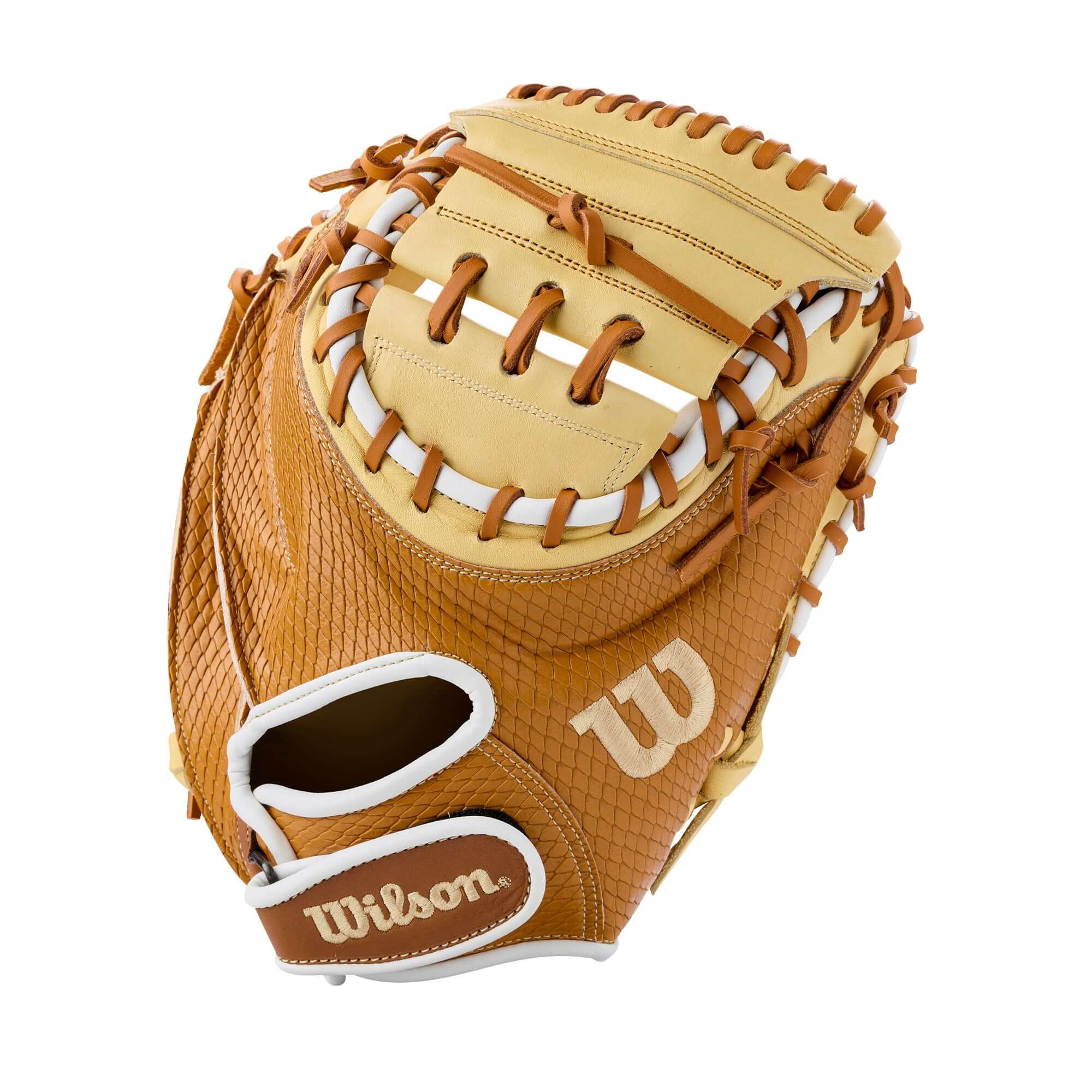 Wilson 2026 A1000 PF33 Secret Menu 33” Catcher's Mitt showcasing premium craftsmanship and distinctive colorway.