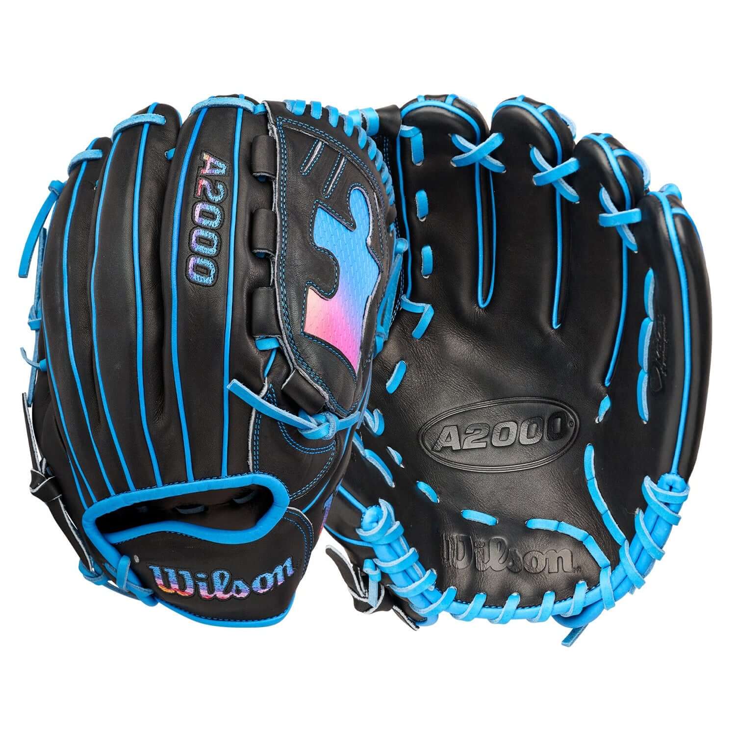 Wilson 2026 Love the Moment A2000 B23 Puzzle Piece 12” pitcher’s baseball glove with unique Puzzle Web design.