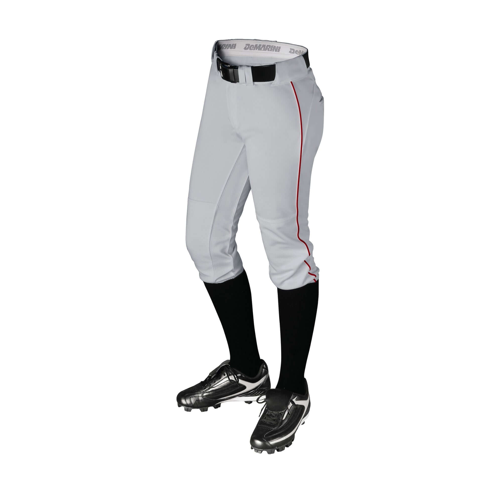 DeMarini Womens Uprising Pant in Grey, featuring an athletic fit and durable polyester fabric, perfect for active lifestyle.