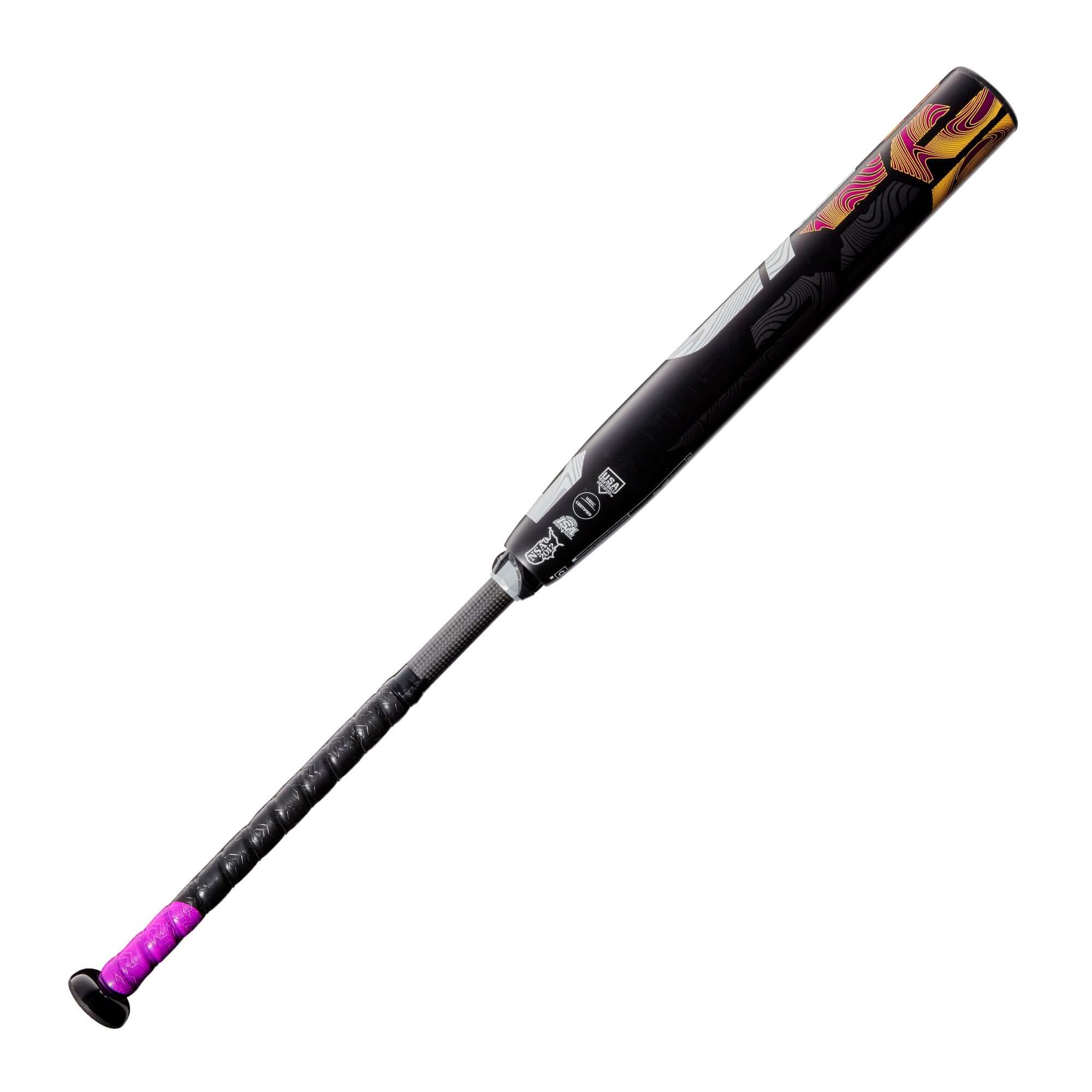 2022 DeMarini CF (-11) Fastpitch Bat with vibrant design, featuring Paraflex® Plus Composite Barrel for lightweight swing.