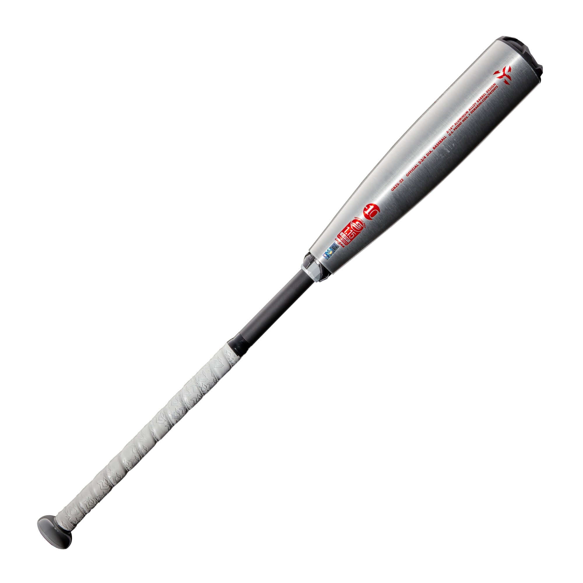 DeMarini The Goods (-10) 2 3/4" USSSA Baseball Bat featuring X14 Alloy Barrel and lightweight composite handle.