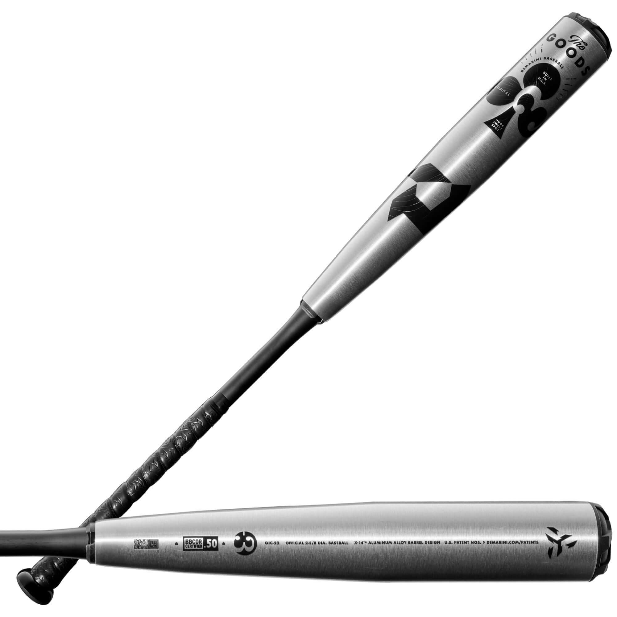 DeMarini Goods Half n Half (-3) BBCOR Baseball Bat with X14 Alloy Barrel