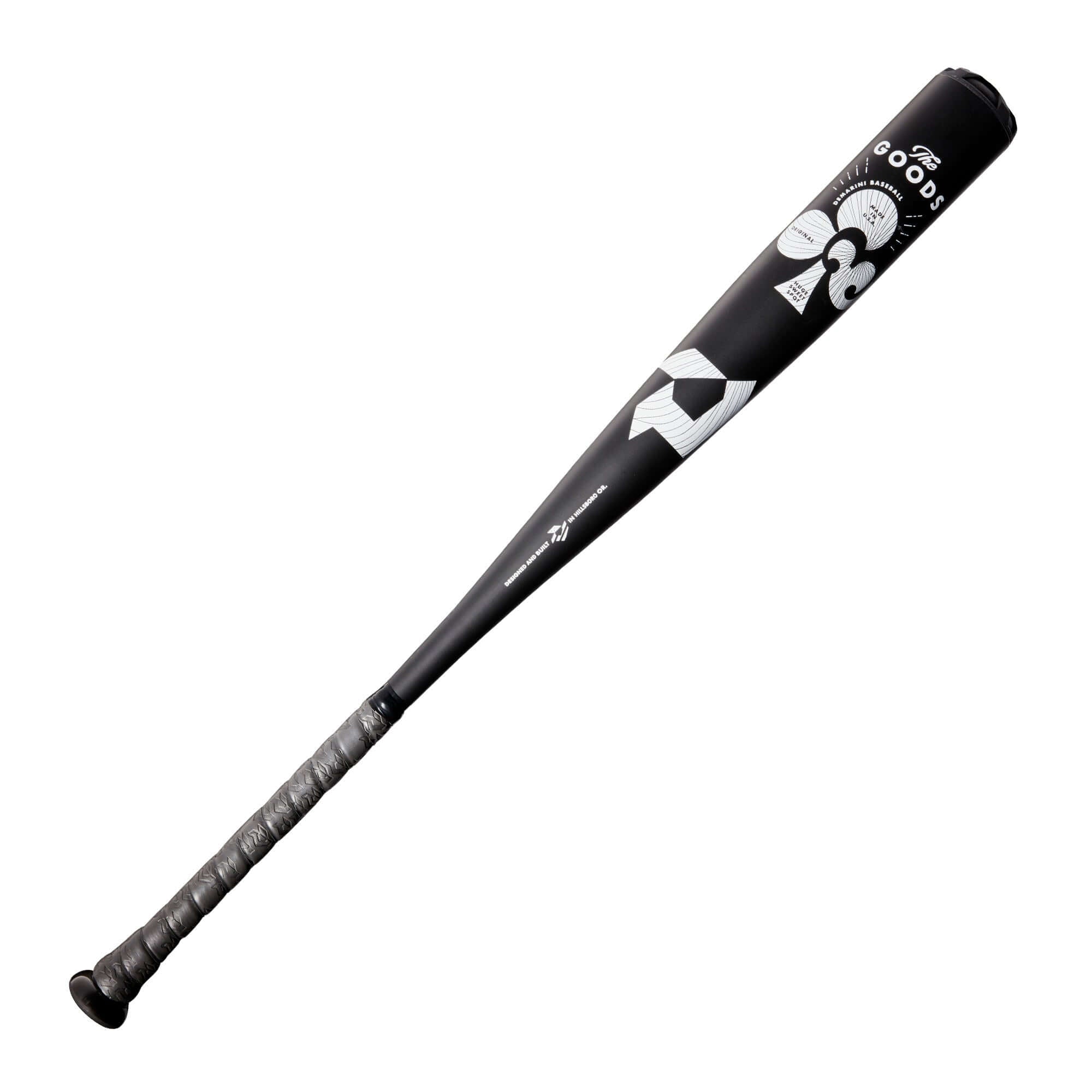 DeMarini The Goods One Piece(-3) BBCOR baseball bat with Tremor End Cap and X14 Alloy Barrel