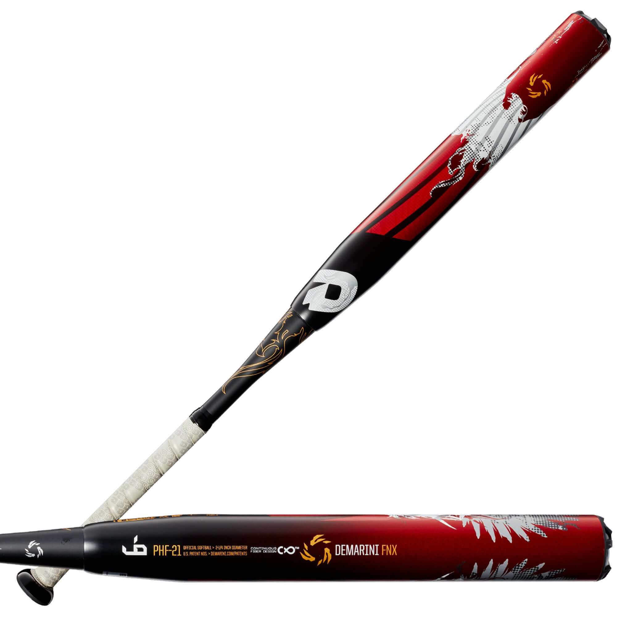 DeMarini FNX Fastpitch (-9) bat with Continuous Fiber Barrel for balance and power