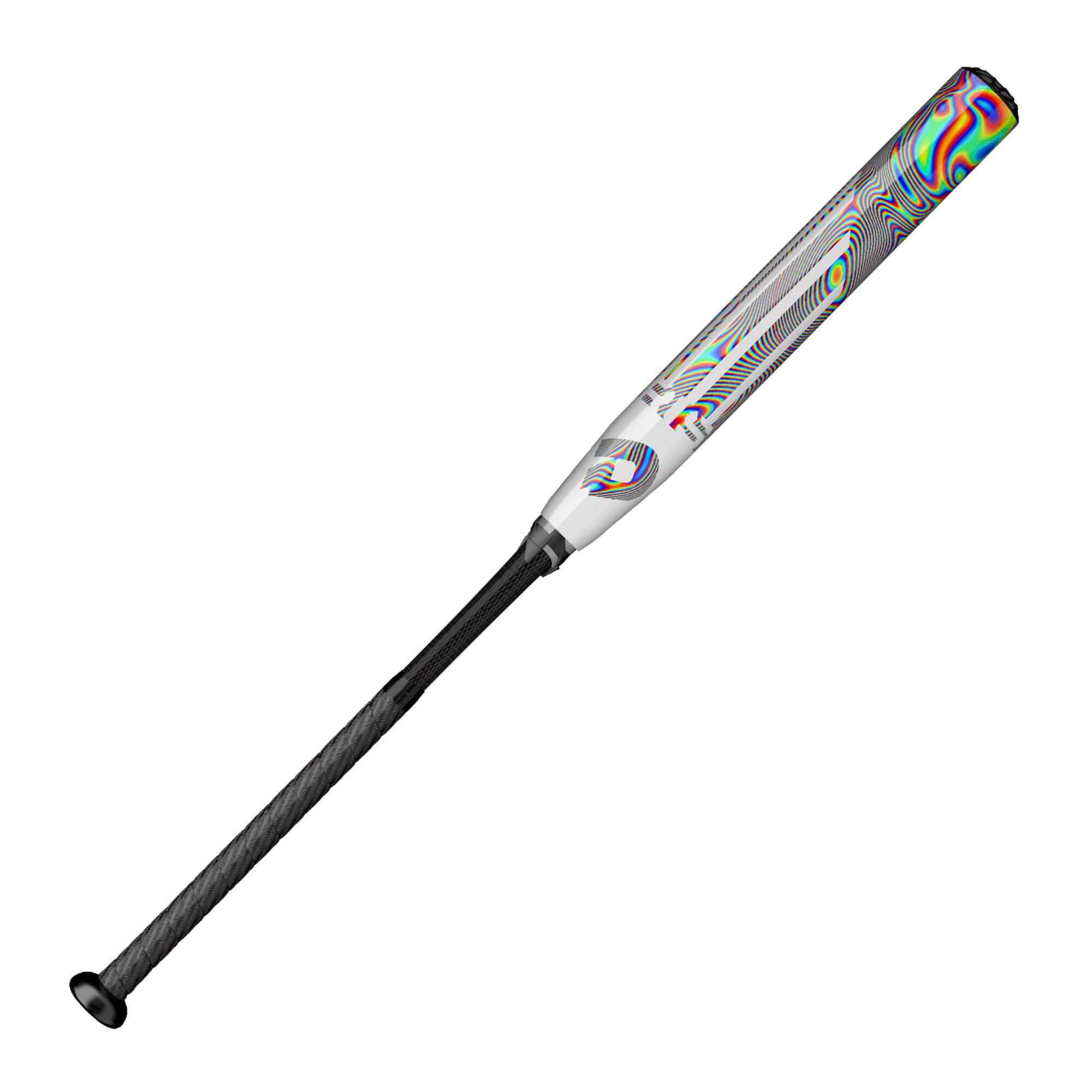 DeMarini 2021 FP Prism+ (-10) Fastpitch Bat with colorful design and composite barrel for optimal performance and balance.