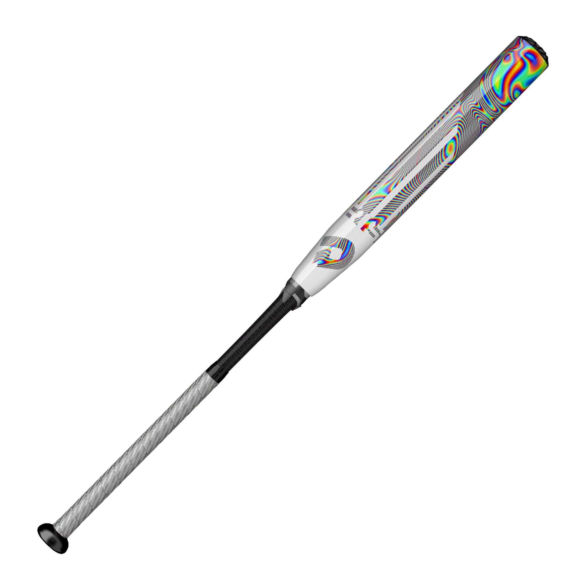 2021 DeMarini Prism+ (-11) Fastpitch Bat featuring colorful design and lightweight composite construction for enhanced performance.