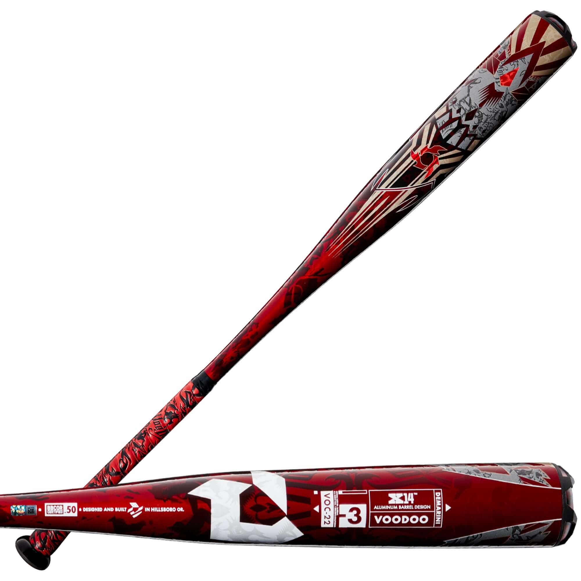 DeMarini Voodoo One (-3) BBCOR Baseball Bat with X14 Alloy Barrel