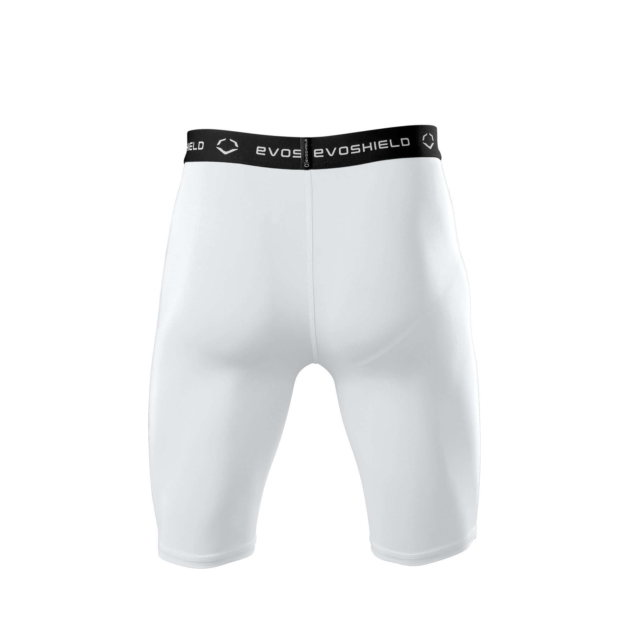 Evoshield Youth Compression Shorts White moisture-wicking, fitted design