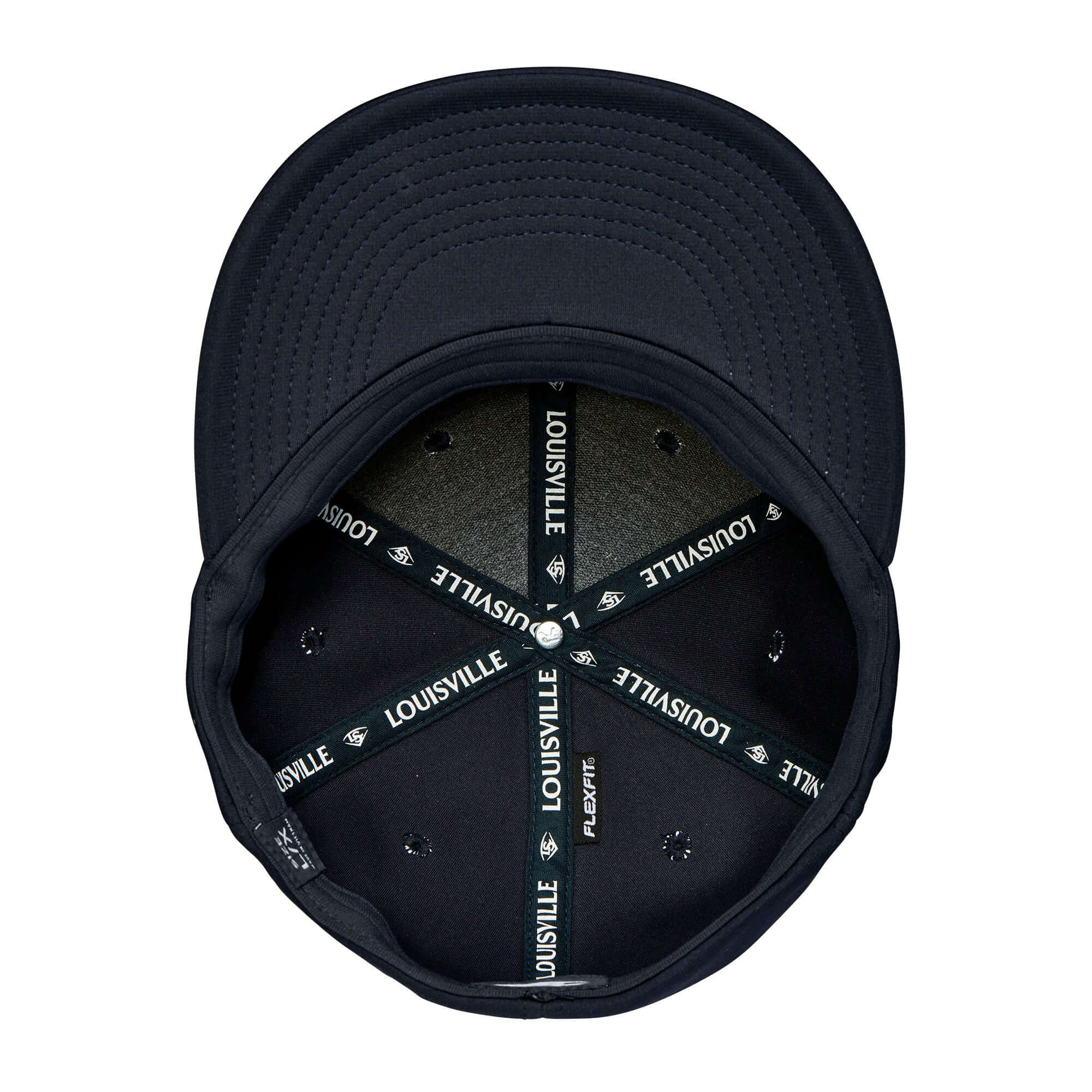 Inside view of Louisville Slugger Merica Flexfit Hat showcasing comfort and design details.