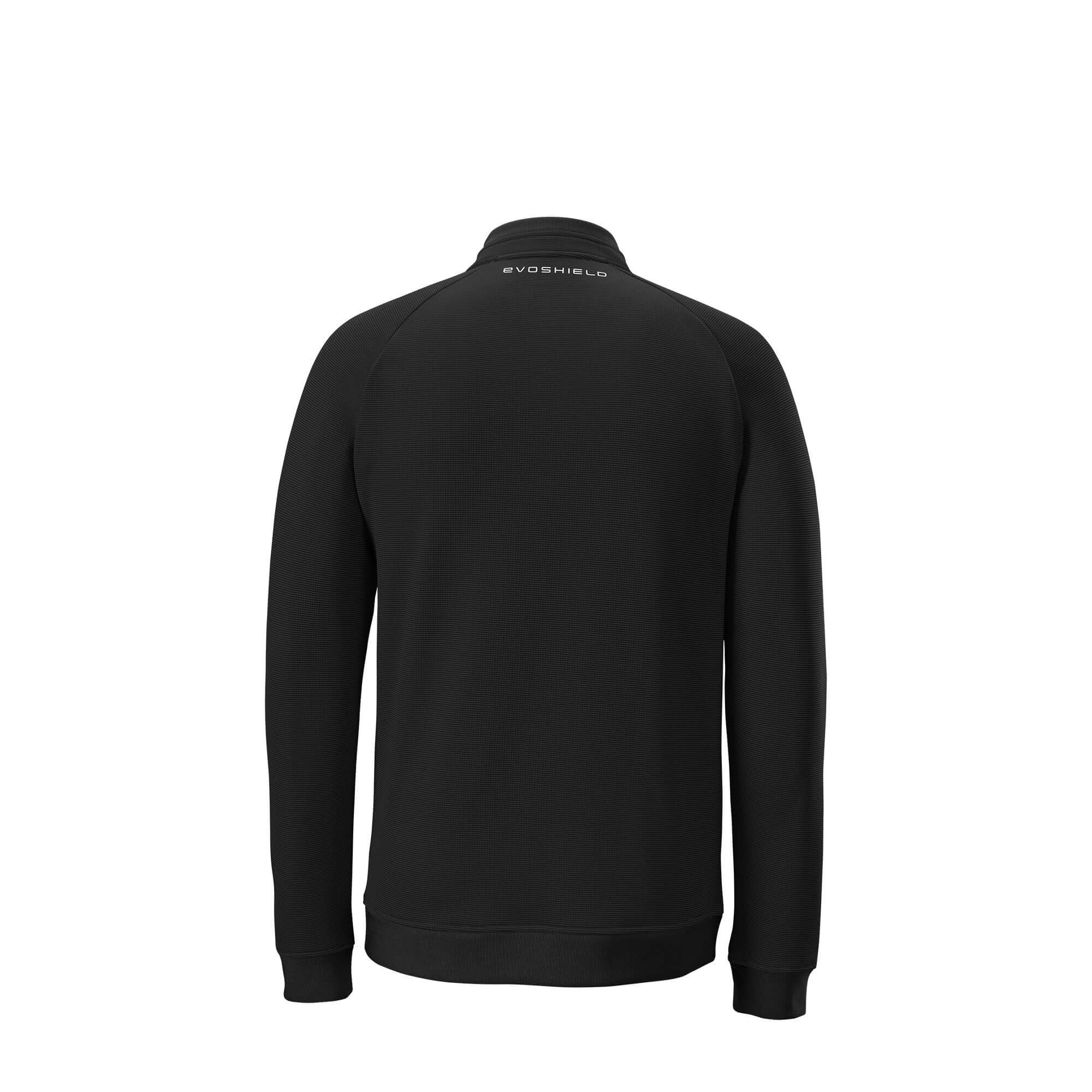 Evoshield Men's Pro Team Heater Fleece Quarter Zip Black front view
