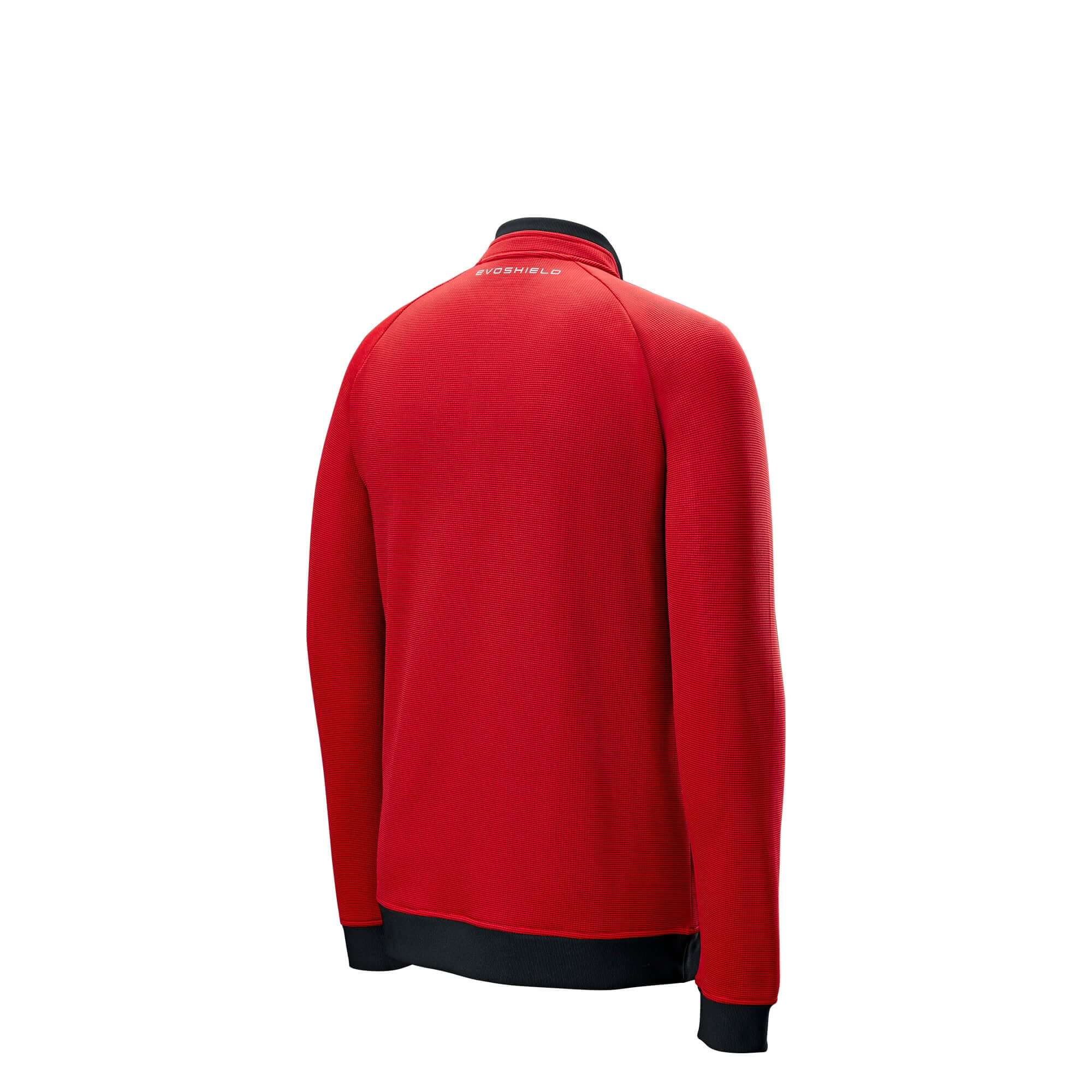 Evoshield Men's Scarlet Fleece Quarter Zip Front View