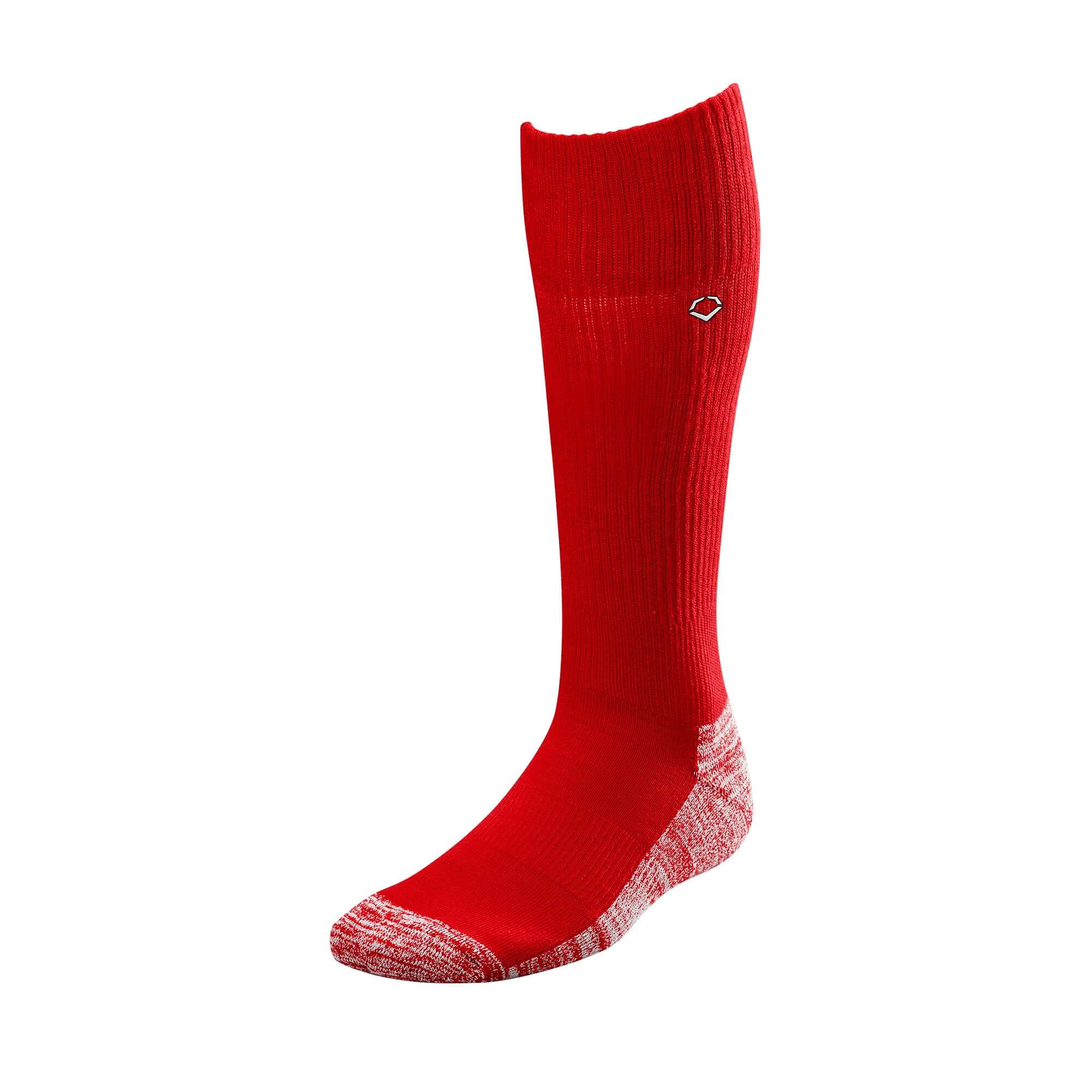 Evoshield Game Socks Scarlet Moisture-wicking knee-high socks with Achilles cushioning