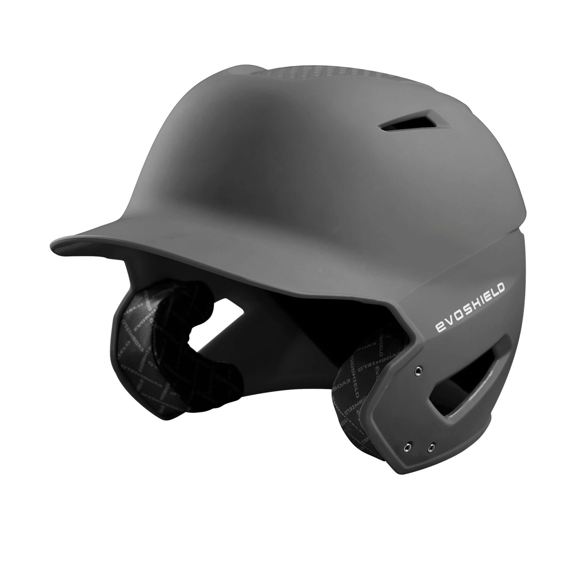Evoshield XVT Batting Helmet, Matte Finish Charcoal, front view