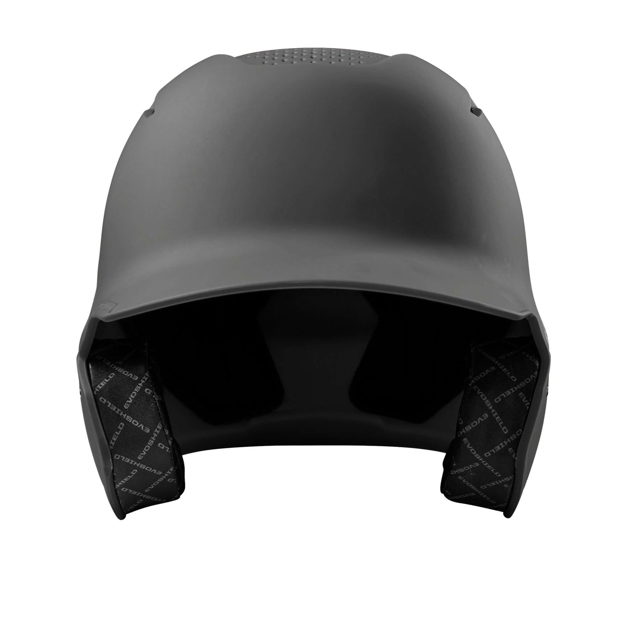 Evoshield XVT Batting Helmet, Matte Finish Charcoal, front view