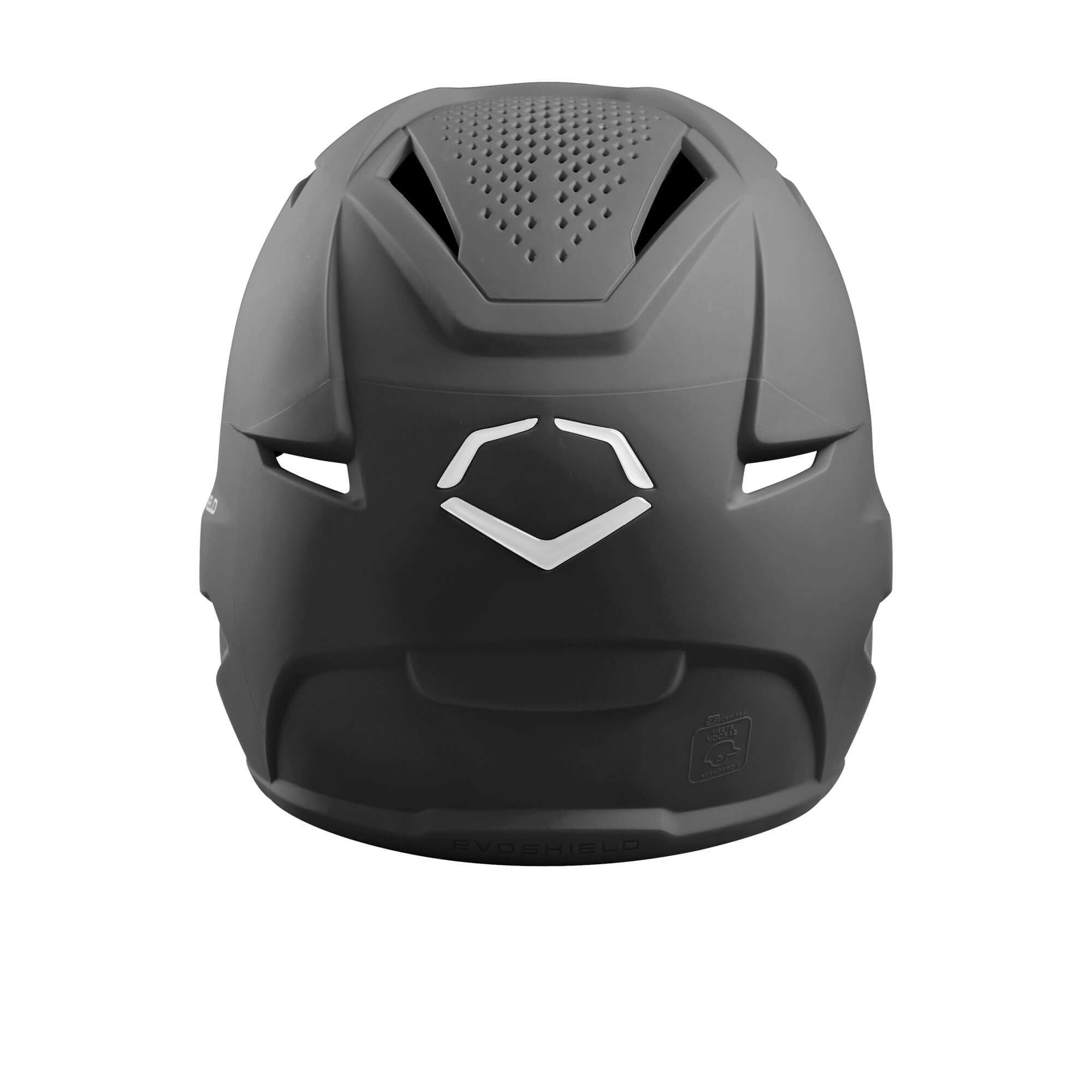 Evoshield XVT Batting Helmet, Matte Finish Charcoal, front view