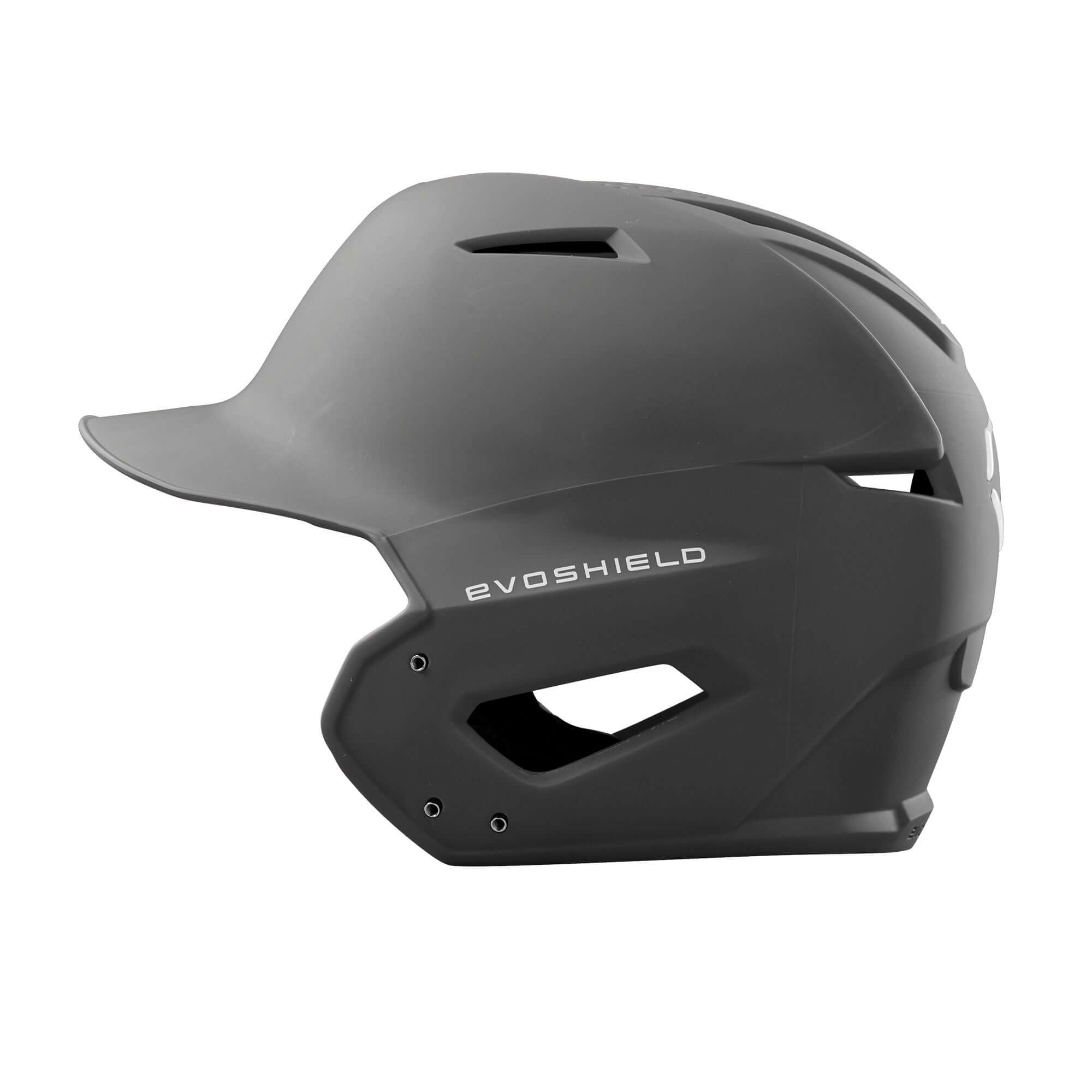 Evoshield XVT Batting Helmet, Matte Finish Charcoal, front view