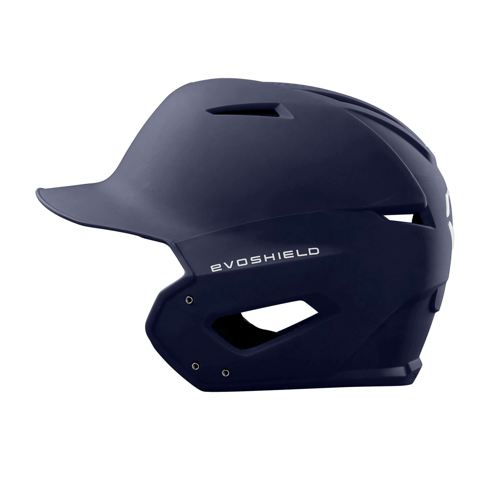 Evoshield Youth XVT Batting Helmet Matte Finish Navy side view