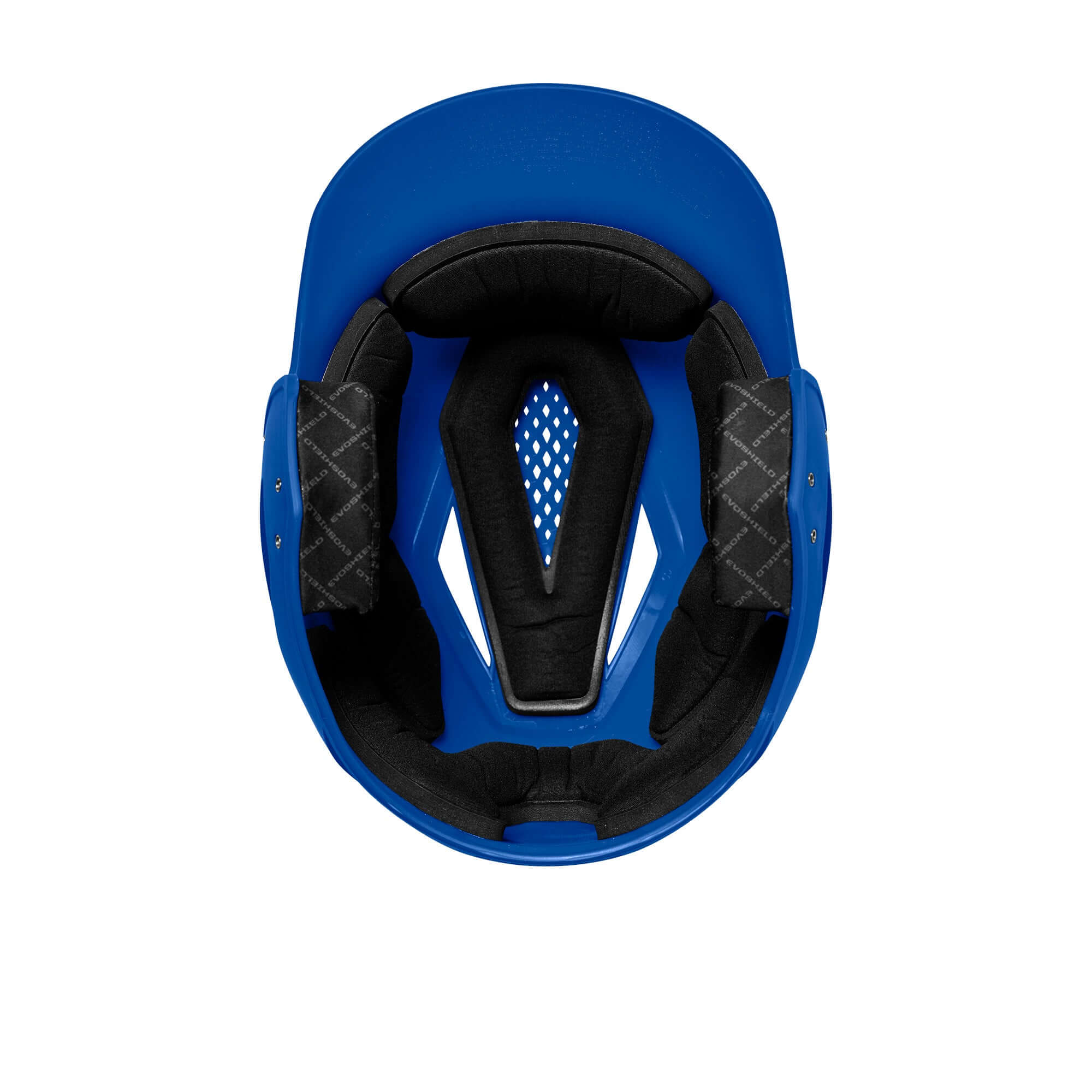 Evoshield XVT Batting Helmet Matte Finish Royal, dual density padding, venting system, low profile shell