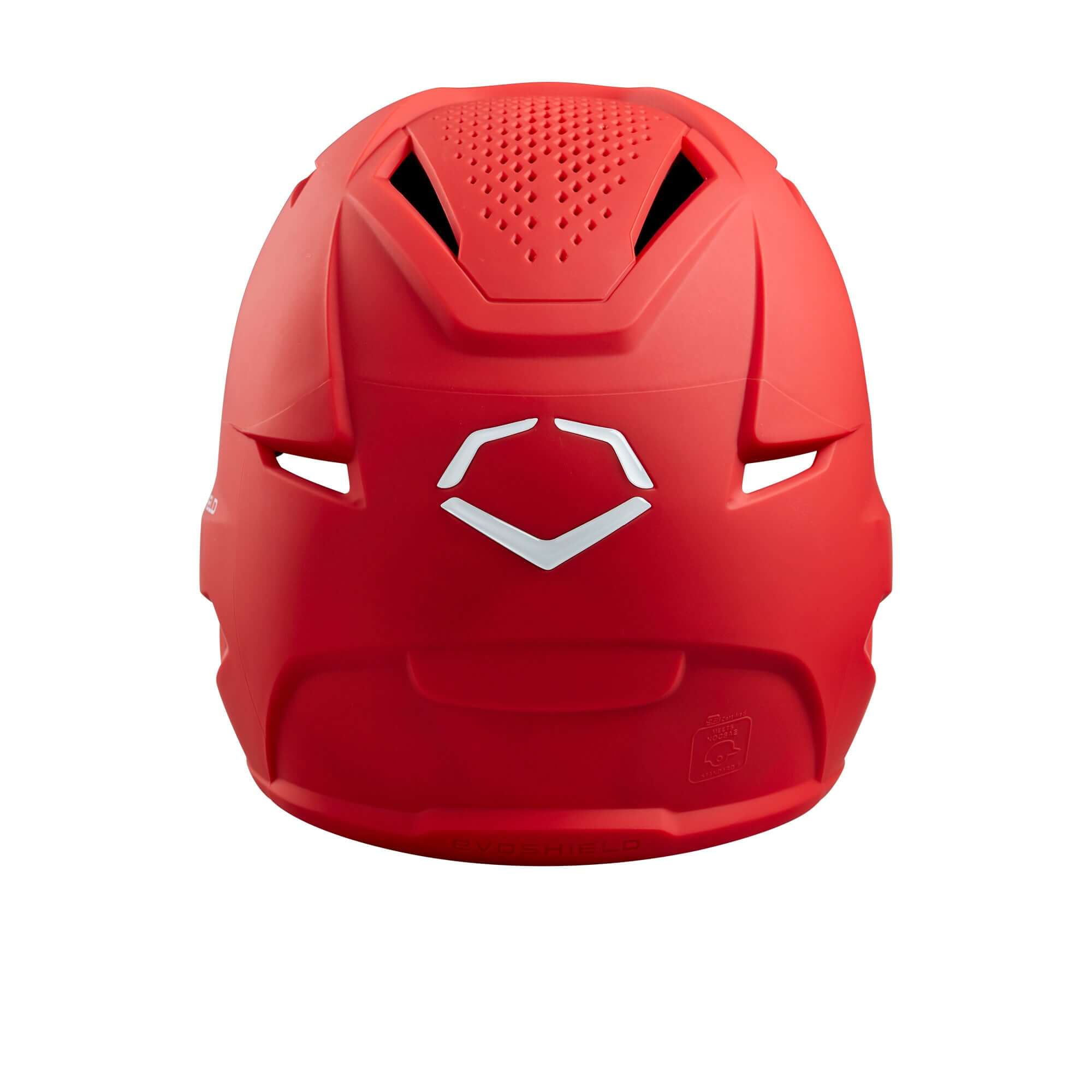 Evoshield Youth XVT Batting Helmet Matte Scarlet, front view