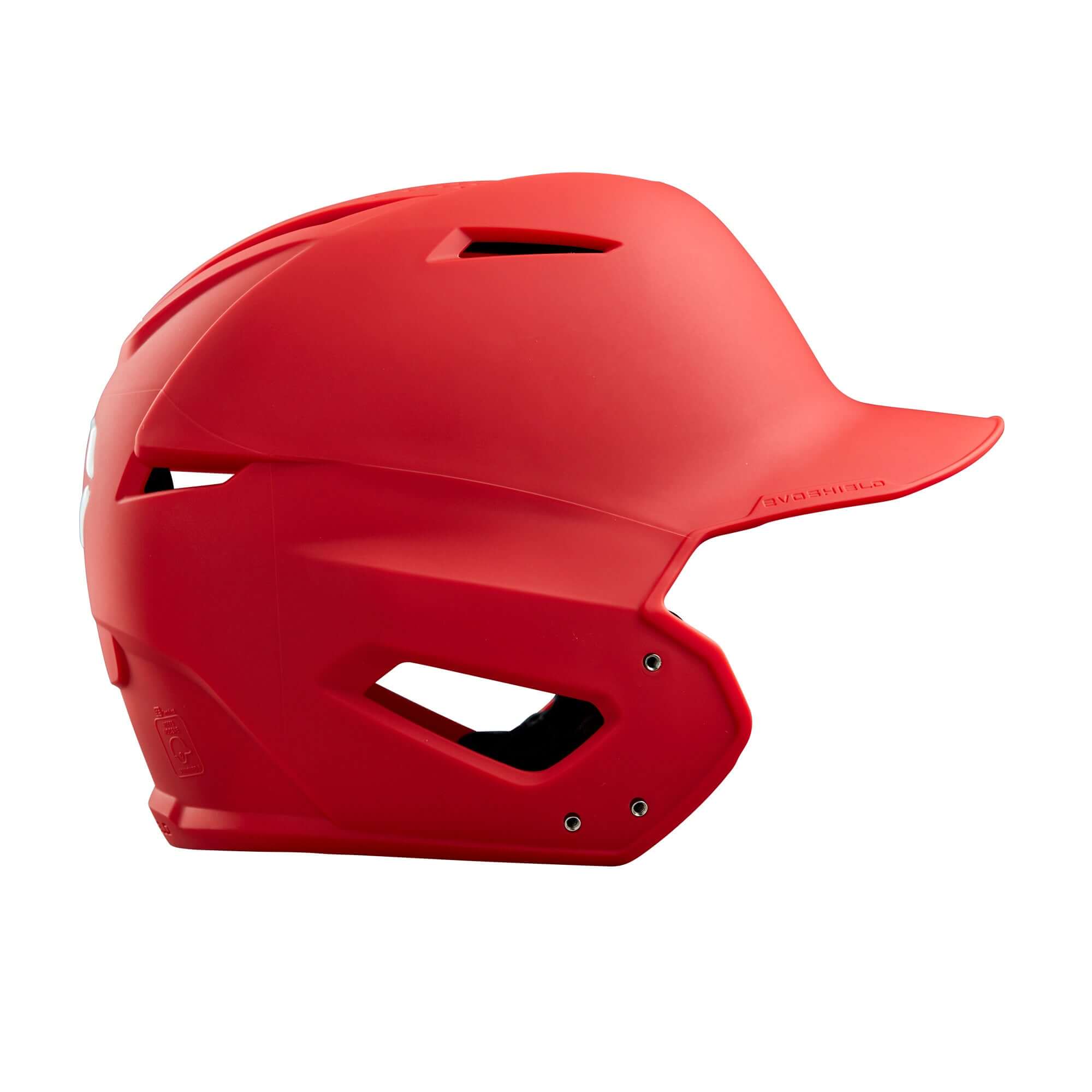 Evoshield XVT Batting Helmet Matte Scarlet, dual-density padding, venting system, low profile, NOCSAE certified.