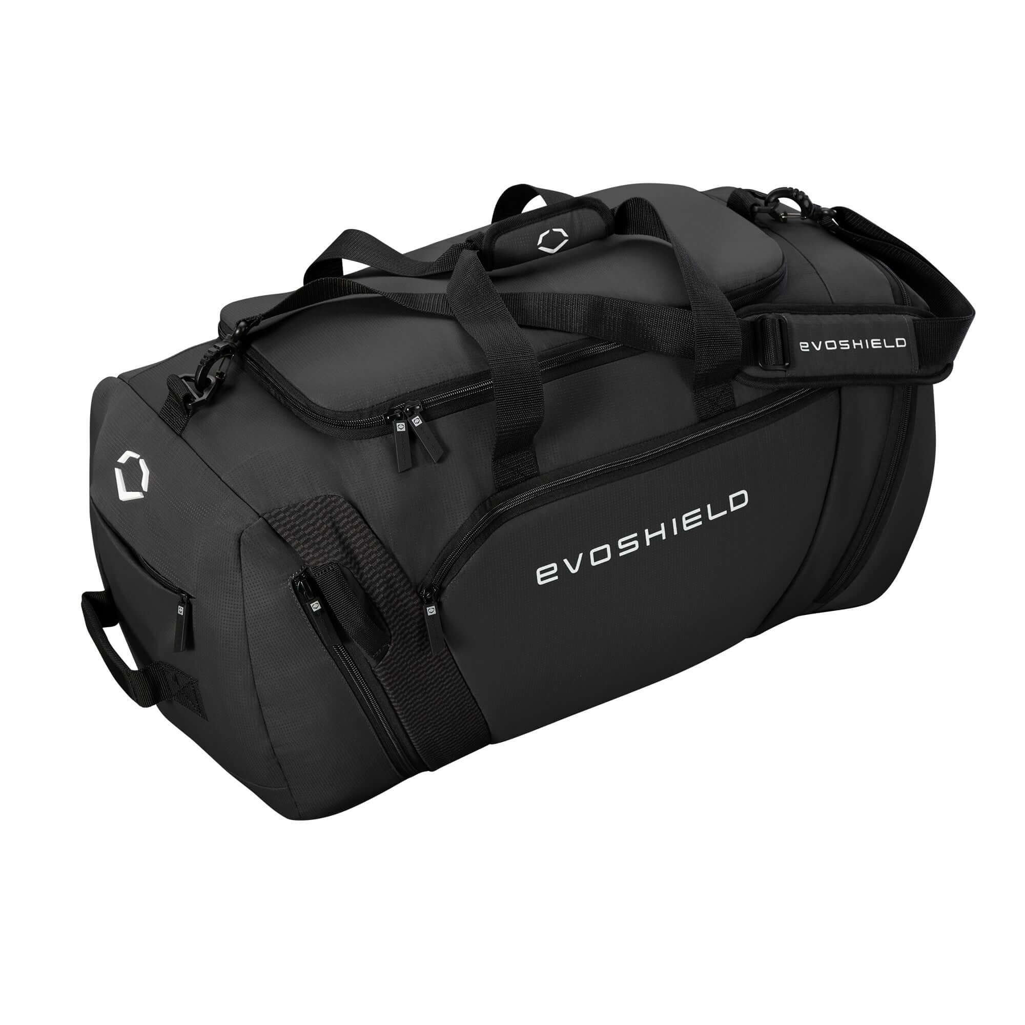 Evoshield Players Duffle with main compartment for helmet, gloves, and gear