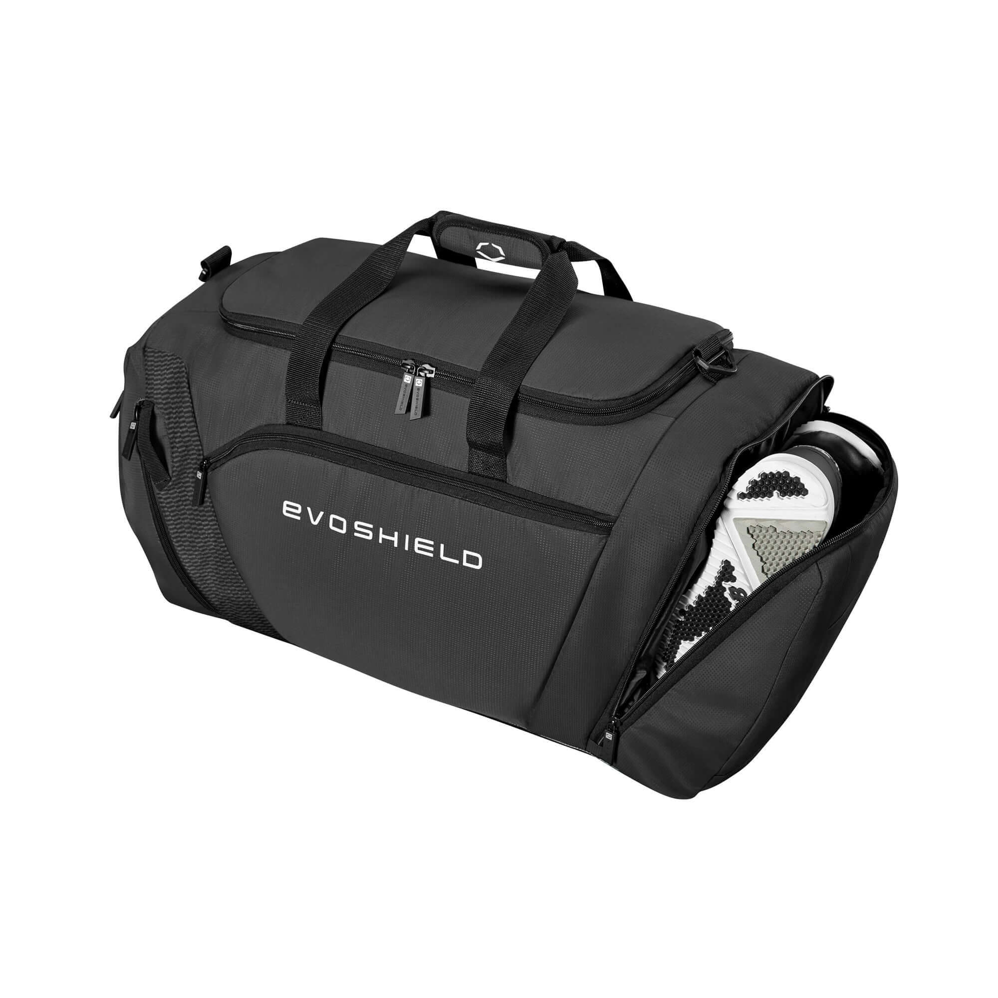 Evoshield Players Duffle with main compartment for helmet, gloves, and gear