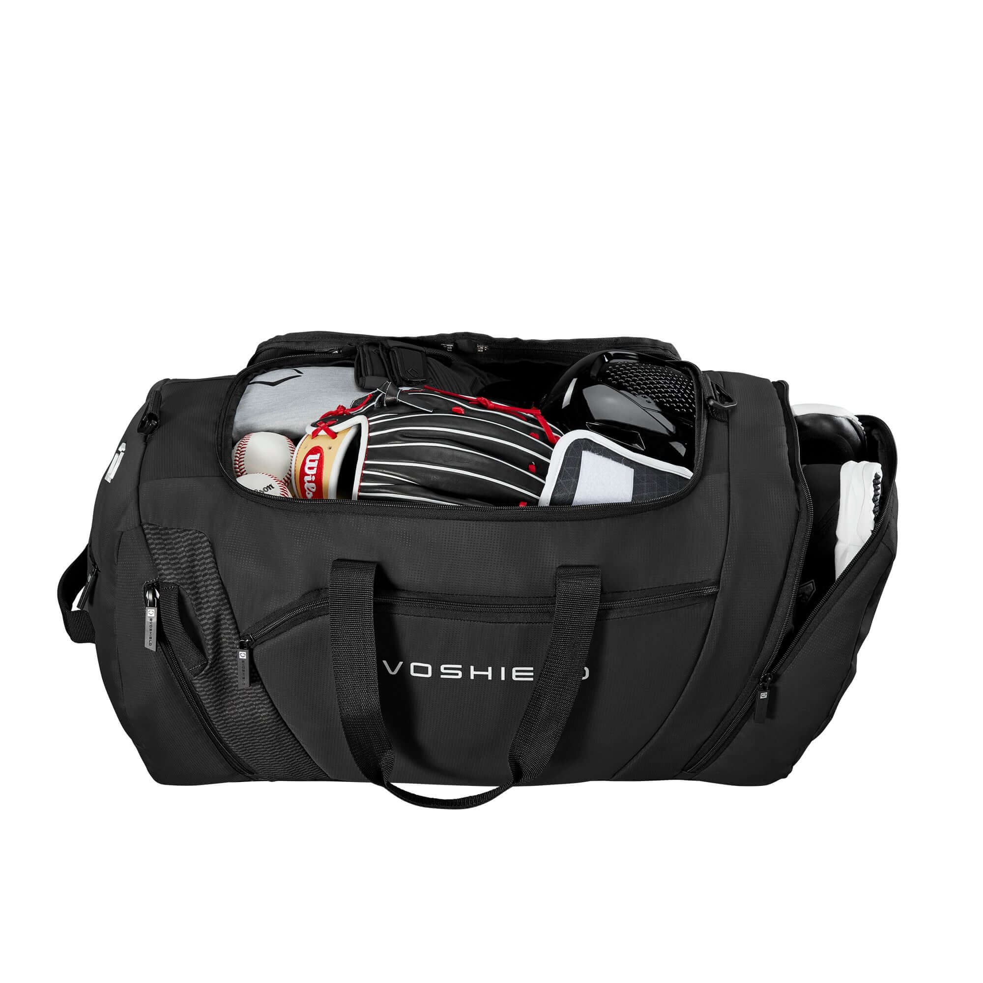 Evoshield Players Duffle with main compartment for helmet, gloves, and gear