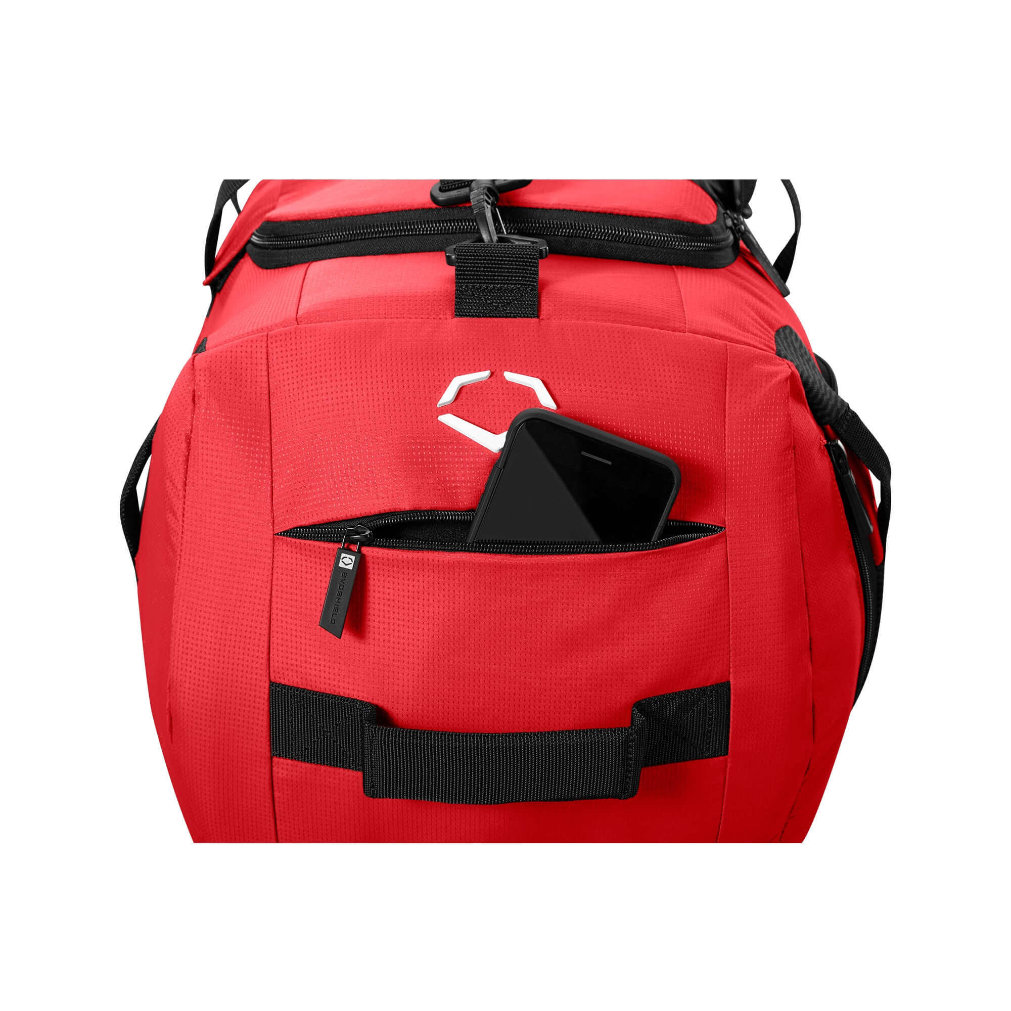 Evoshield Players Duffle with main compartment for helmet, gloves, and gear