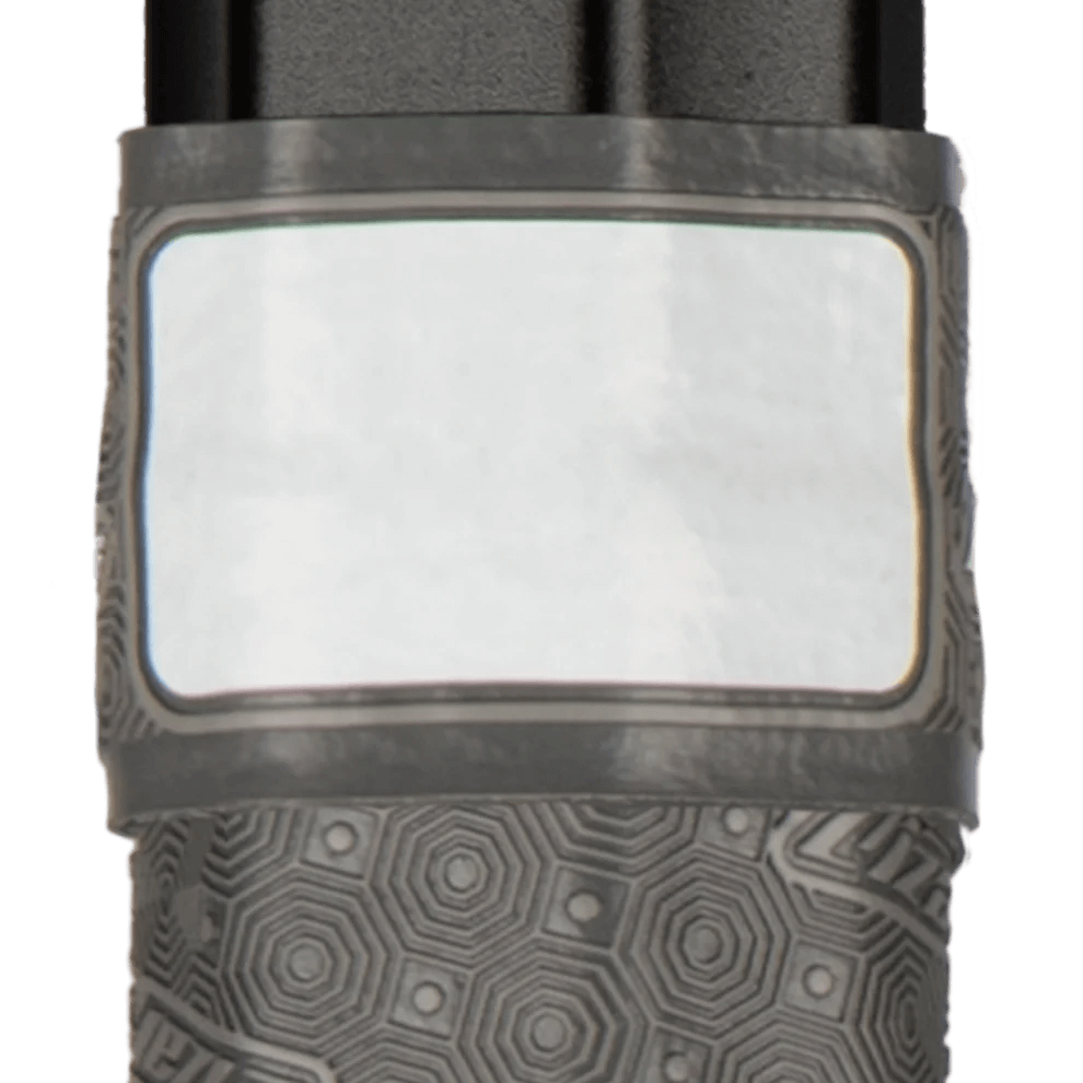 Lizard Skins DSP Lacrosse Grip Tape V2 in Graphite, showcasing textured grip and customizable label area.