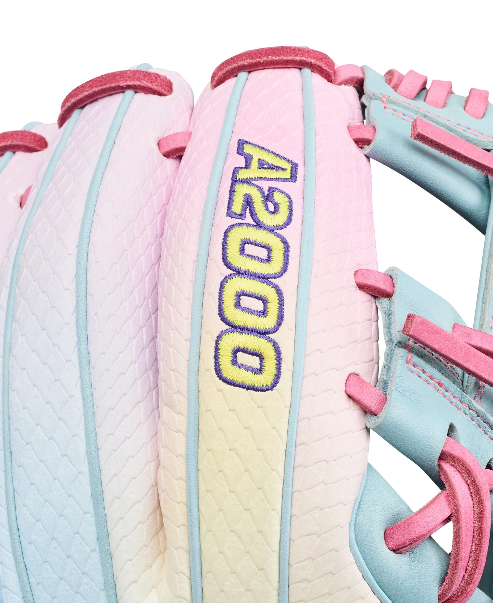 Wilson A2000 1786 11.5 April 2026 GOTM Pastel Clouds Infield Glove logo detail