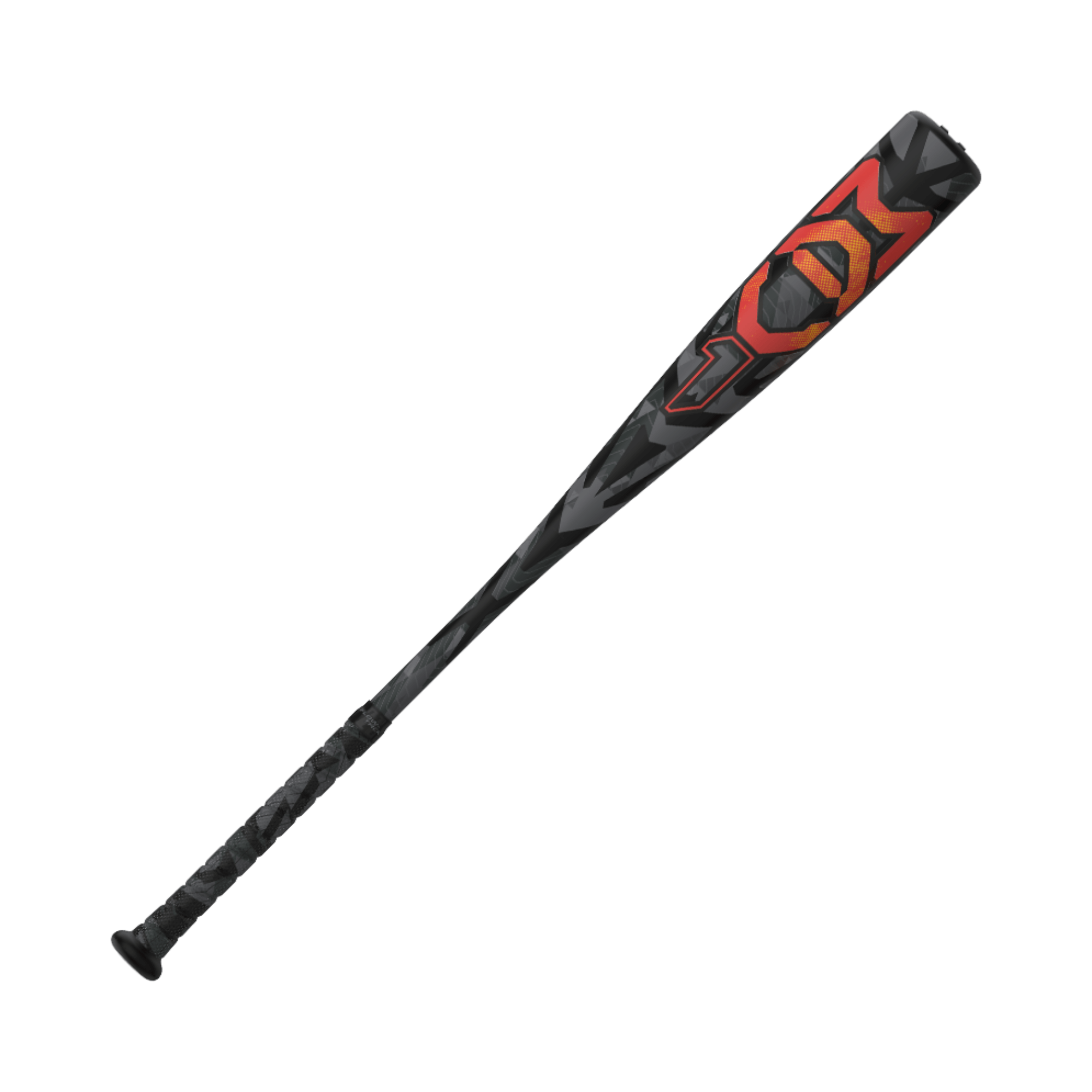 Easton Mav1 -10 USSSA youth baseball bat with 2 3/4" barrel, featuring a sleek black and red design.