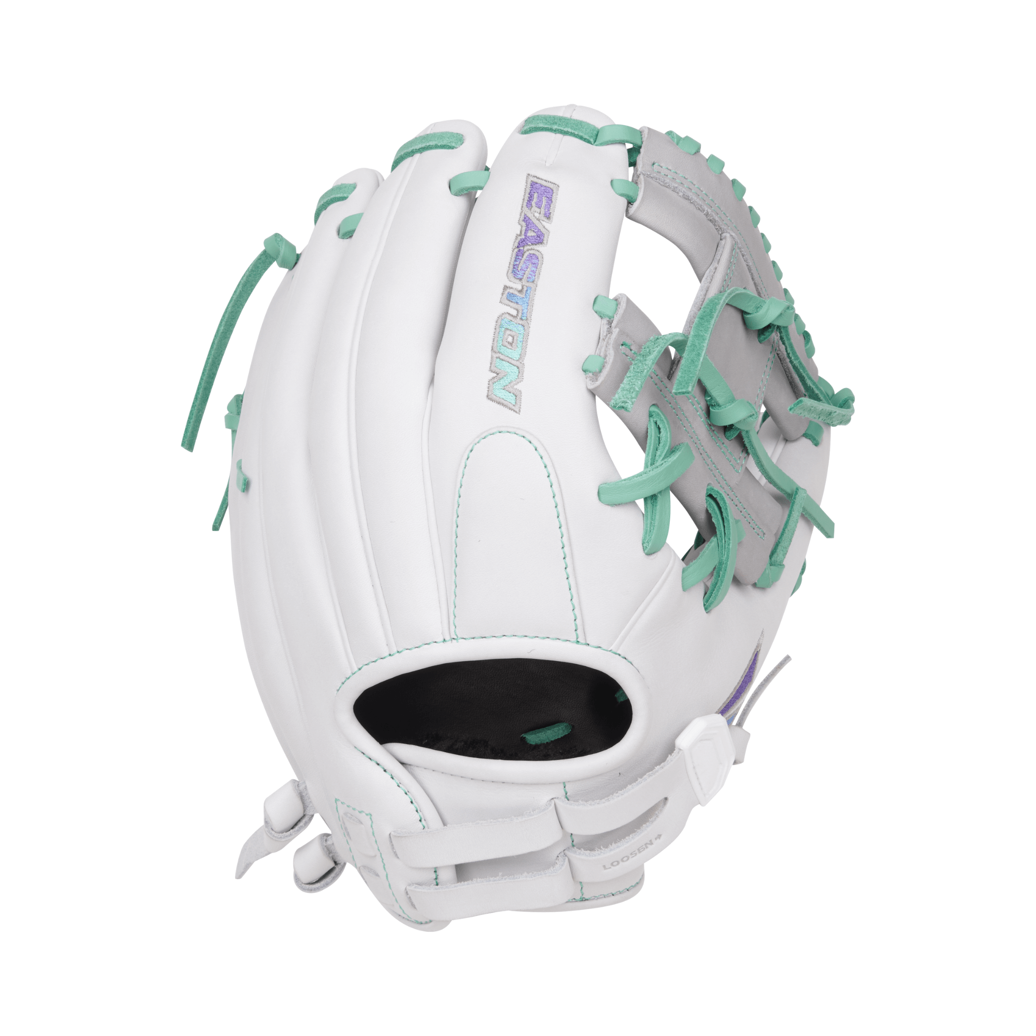 Detailed Back of Easton Fastpitch Softball Glove