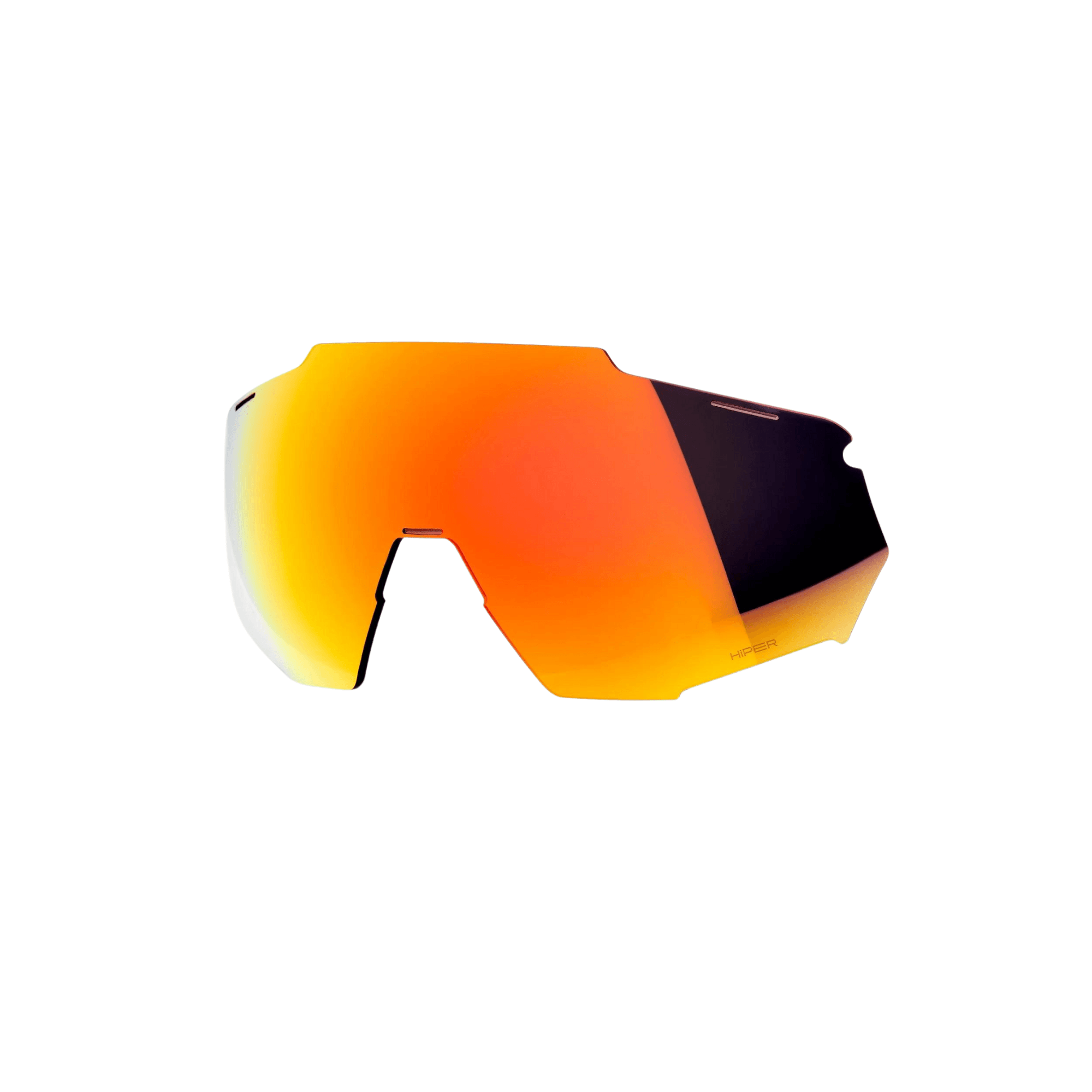 100% Racetrap 3.0 replacement lens in HiPER Red multilayer mirror finish, perfect for outdoor activities.