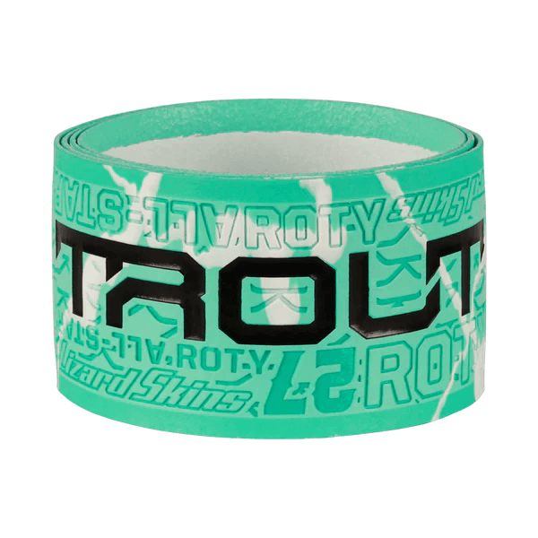 Lizard Skins DSP Bat Grip in Mike Trout Lagoon Camo design, featuring a slip-resistant texture and full adhesive back.